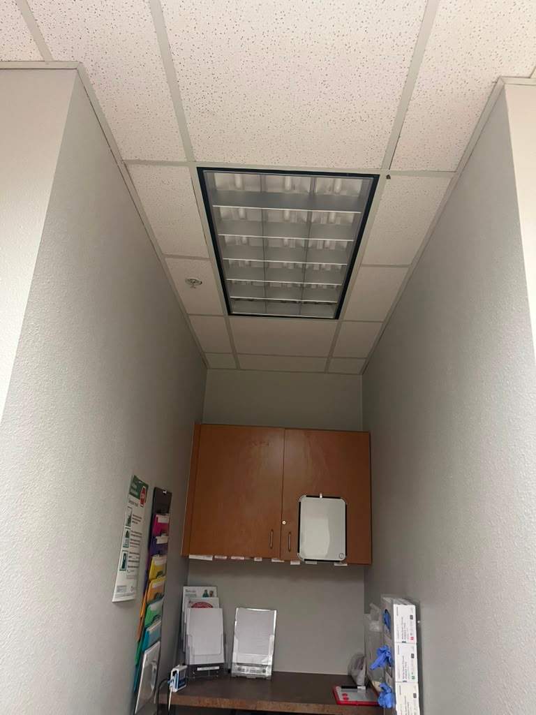 Electrical and lighting repairs at a local clinic by Castro Brothers Solutions