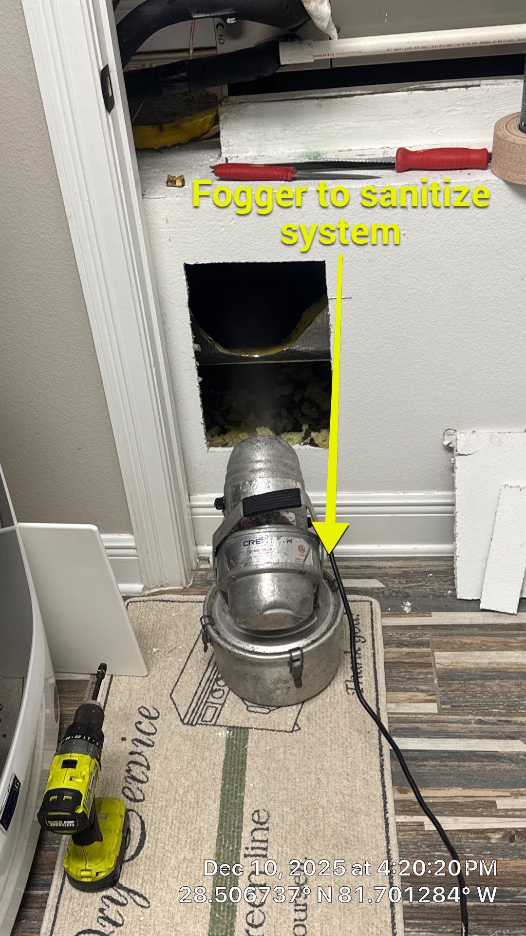 AIr Duct and Dryer Vent Cleaning in Clermont by Hygienic Air, Inc