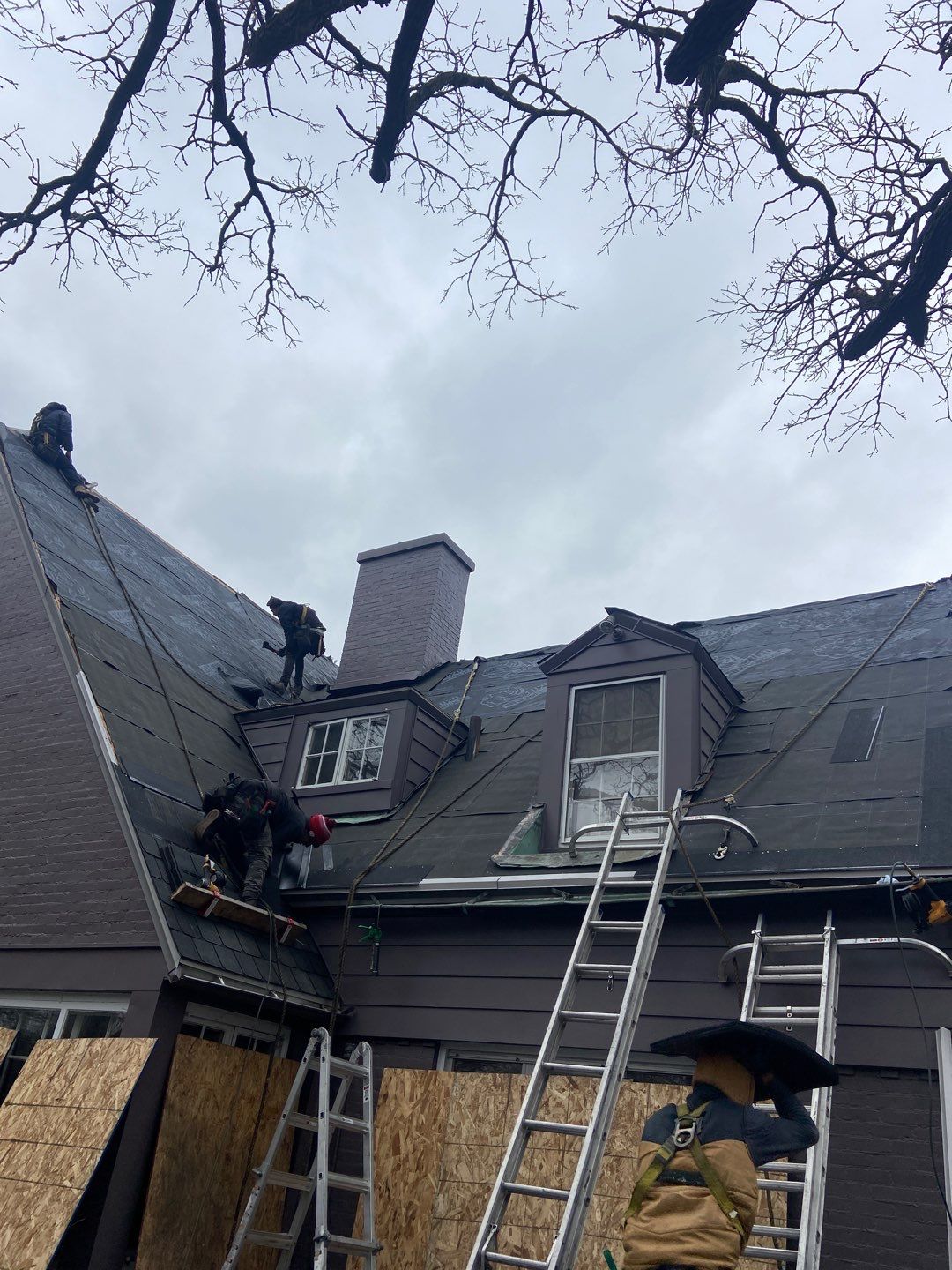 Slate Roof Removal using Atlas Storm Master Slate by Total Exteriors
