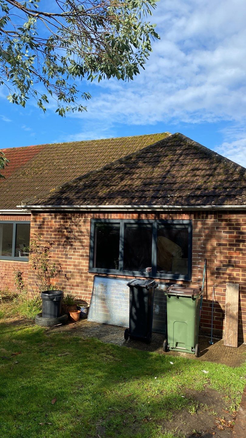Roof Clean - Moss Removal using Mosmatic FSC and Biocide by Ges Exterior Cleaning ltd