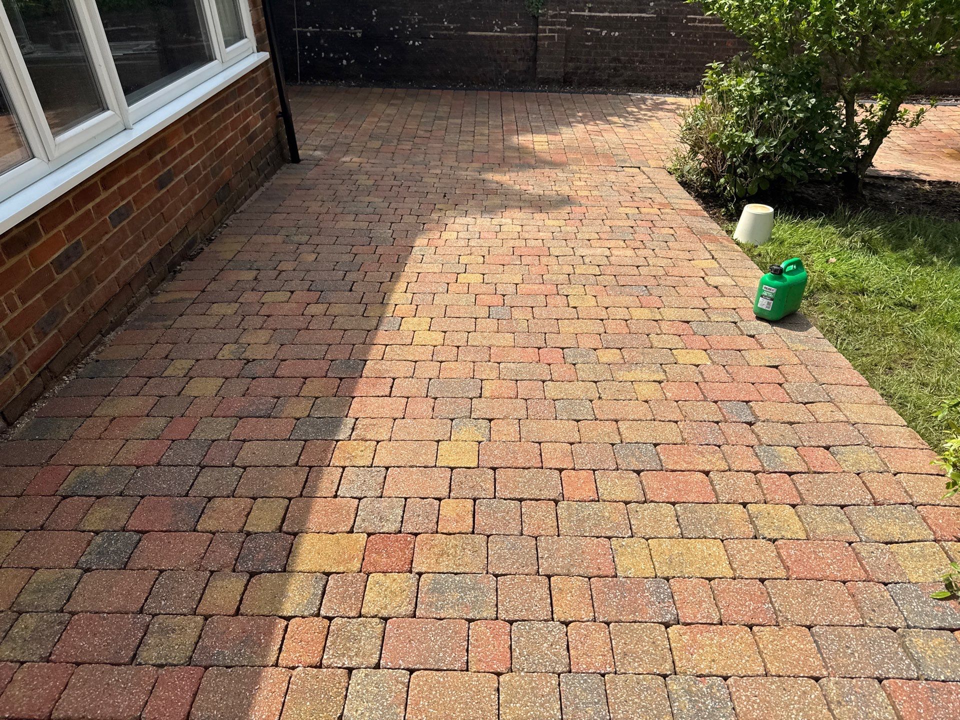 Patio Clean using Honda 21lt High Pressure Machine by Ges Exterior Cleaning ltd