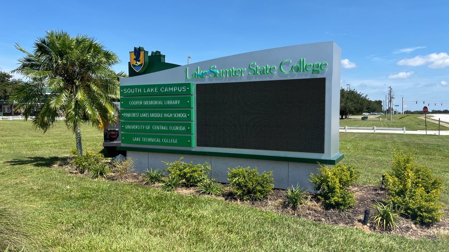 Monument Sign for LSSC Clermont by SignCrafters