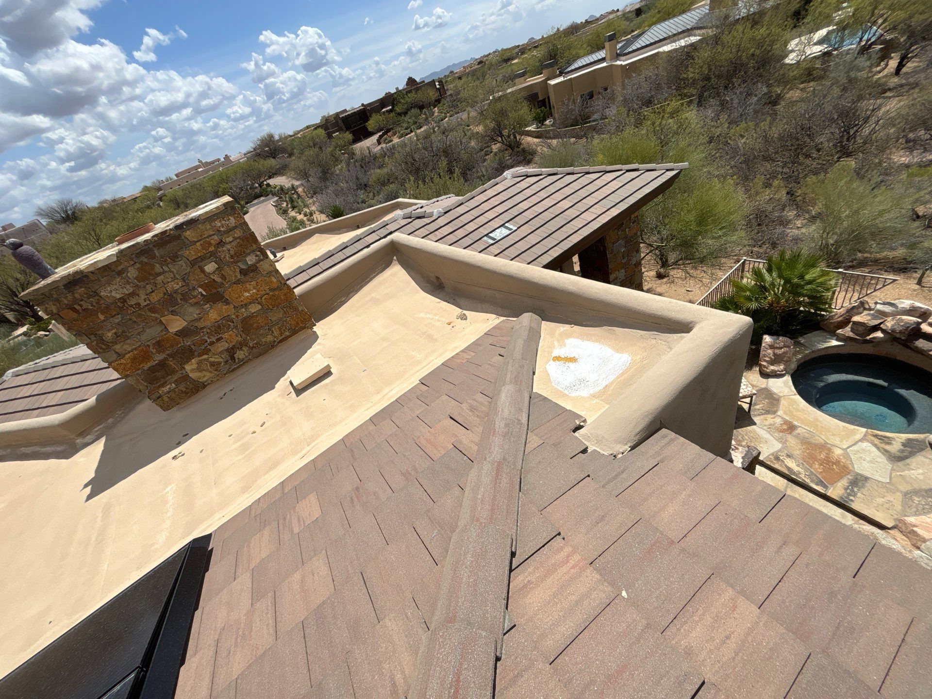Residential Roofing Repair using Coating/Tile Roof underlayment by C&N Roofing INC