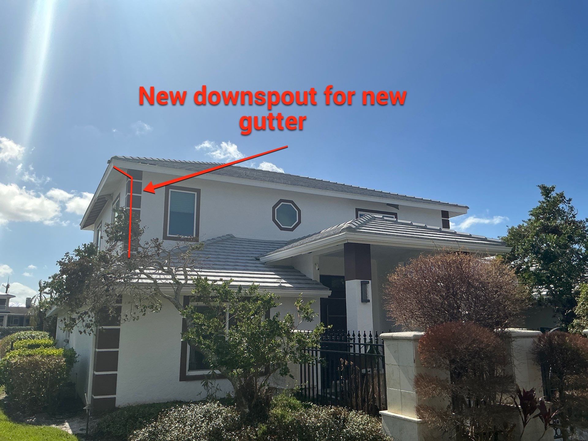 Repainting and Upgrading Gutters in Sarasota FL by Gutter Professors