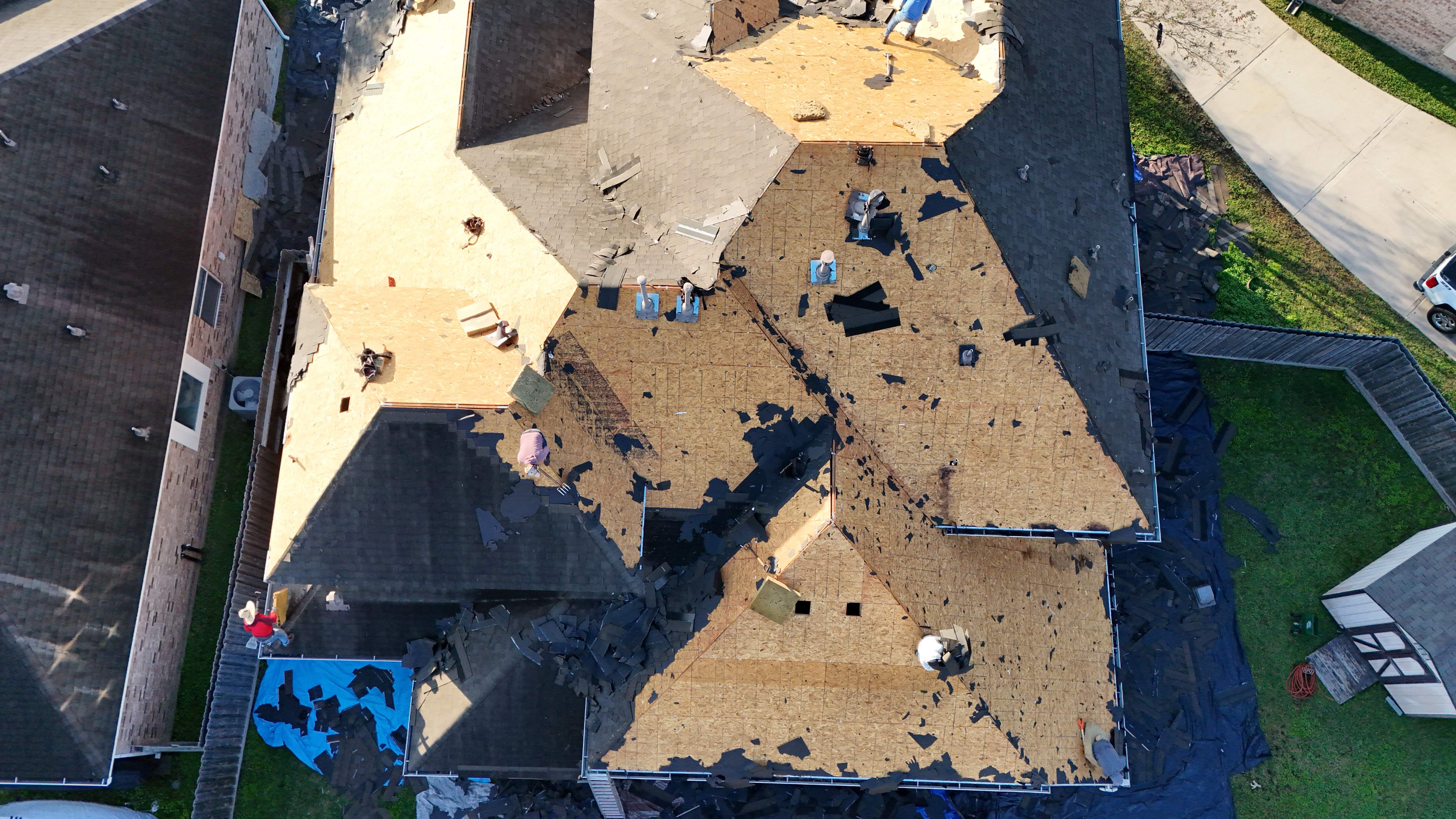 Full Restoration: Re-Deck, Impact-Resistant Roof, Fence & Interior — Spring, TX by PL Roofing & SB Roofing, LLC.