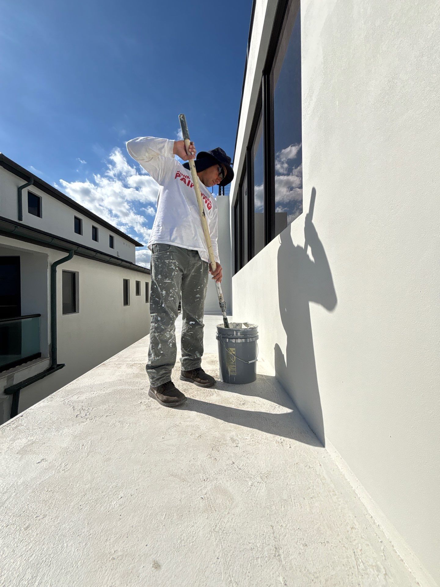 Oceanfront New Home Painting by John “The Greek” Painting