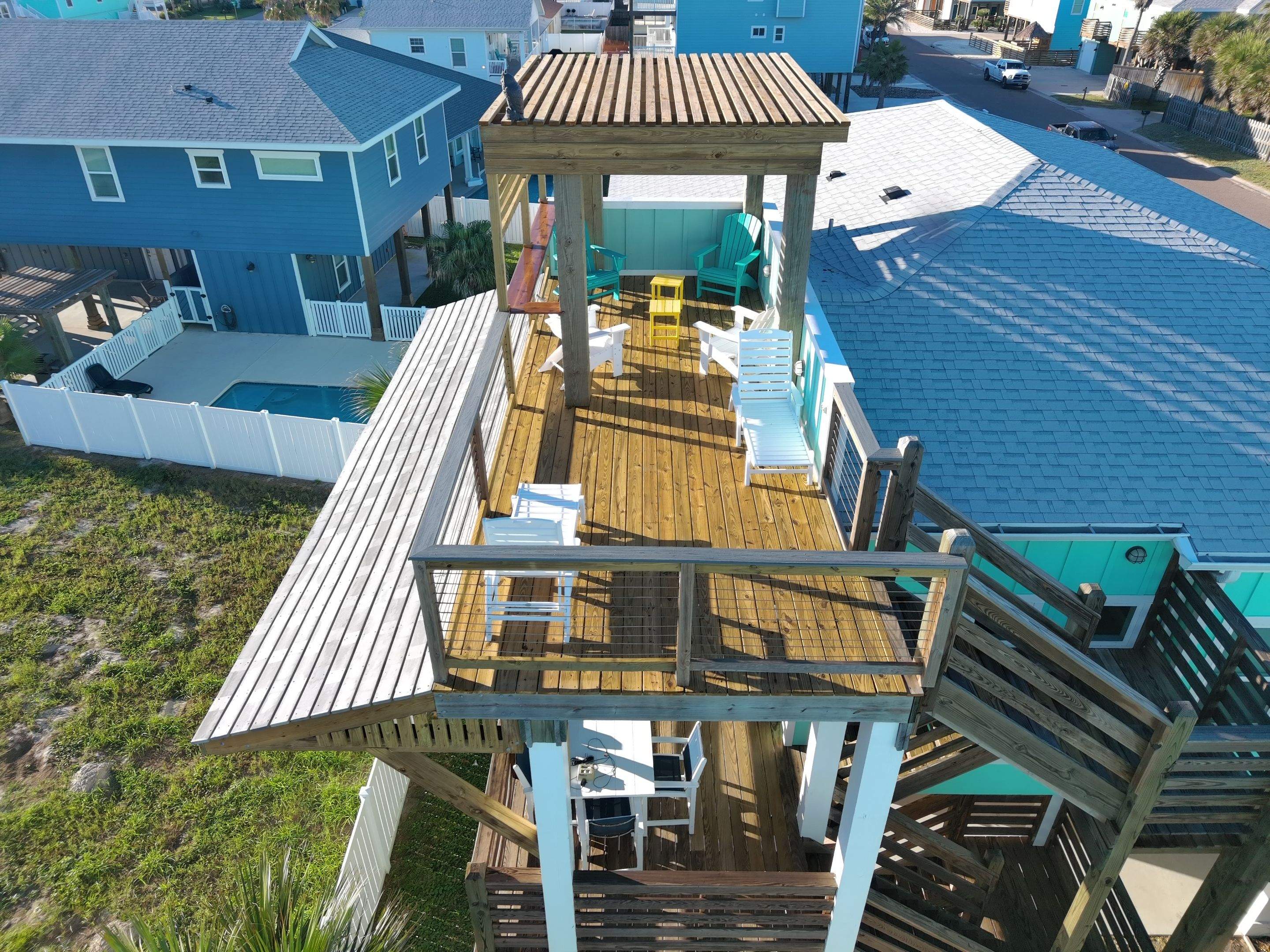 Roof Top Clubhouse on the Beach by Bayfront Roofing and Construction