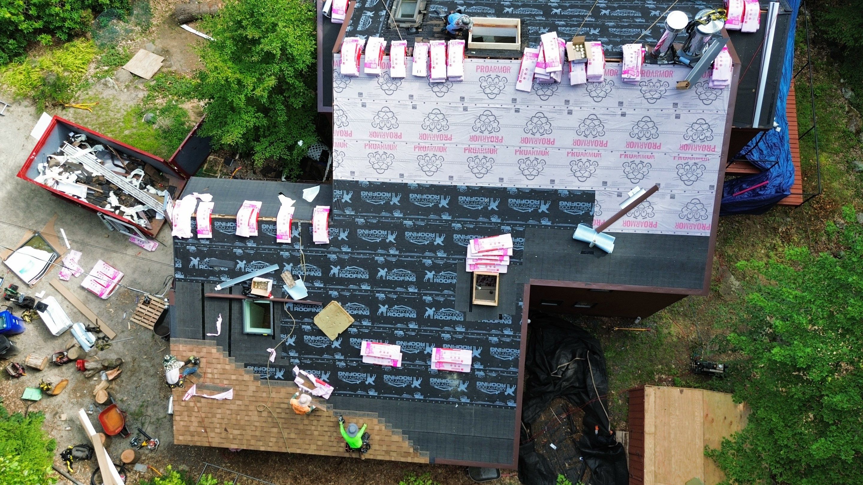 Roof Replacement & Skylight Installation in Bedford, MA by Mighty Dog Roofing of Greater Middlesex County