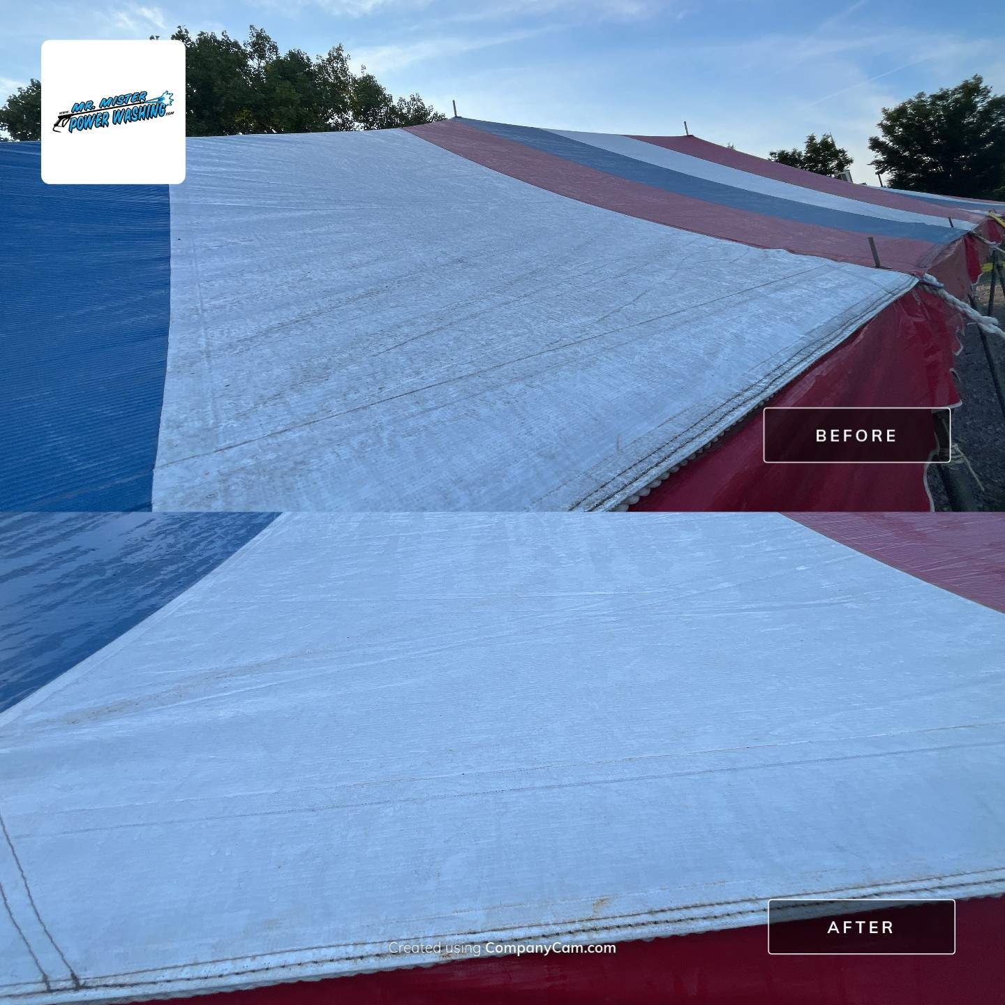 Martins Fireworks Tents by Mr. Mister Power Washing