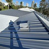 .032 Aluminum 1.5" Mechanical Seam Pre- Weathered  by Total Roofing System The Metal Roof Experts