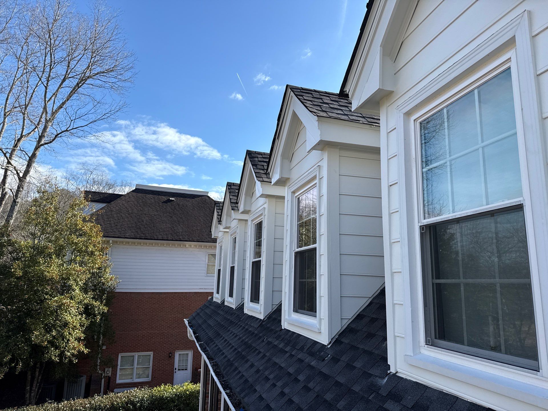 Dormer Siding Replacement using James Hardie Lap Siding in Atlanta, GA by Nelson Exteriors
