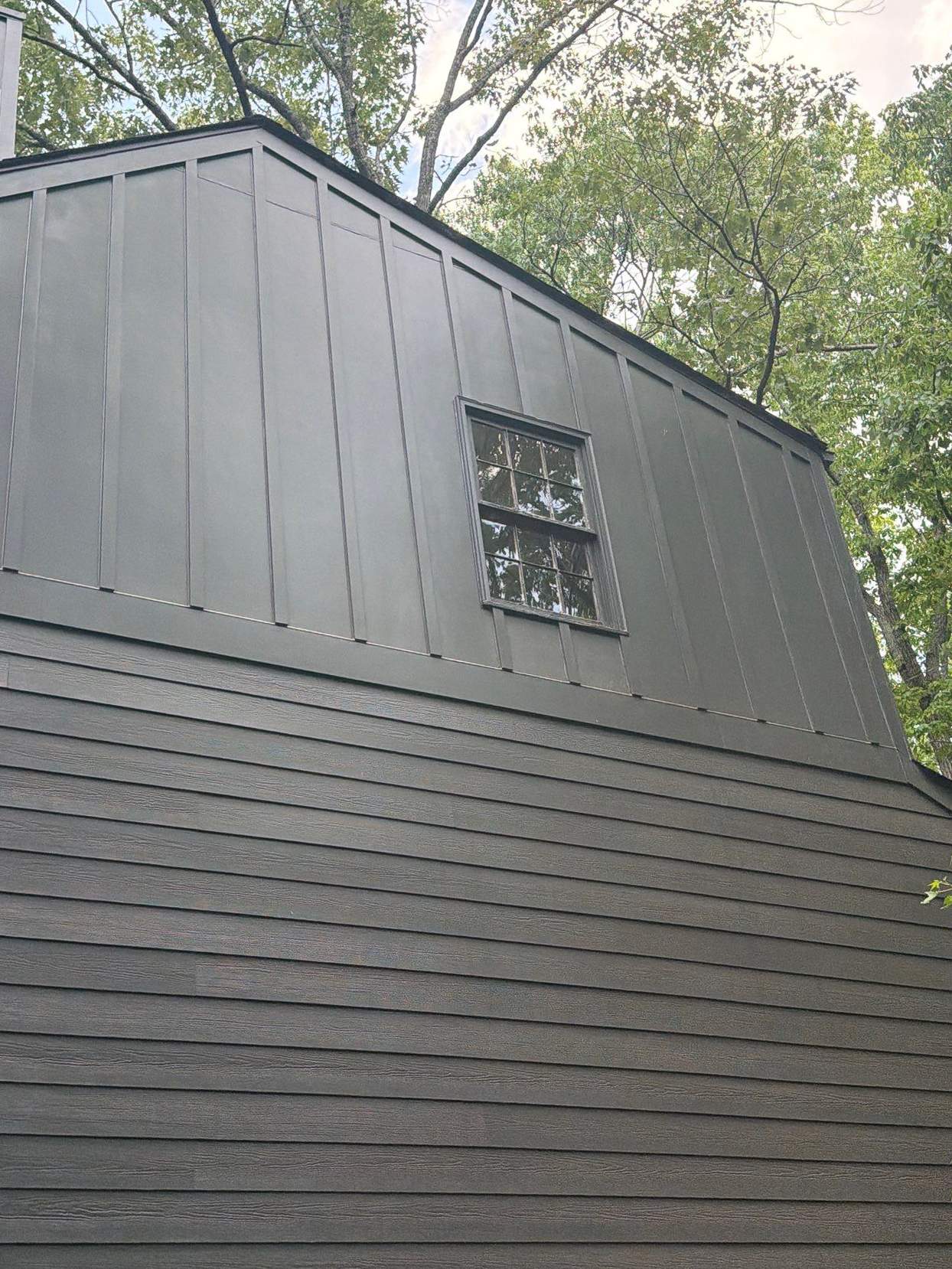 Marietta, GA Partial Siding Replacement using James Hardie Board and Batten & Lap Siding by Nelson Exteriors 