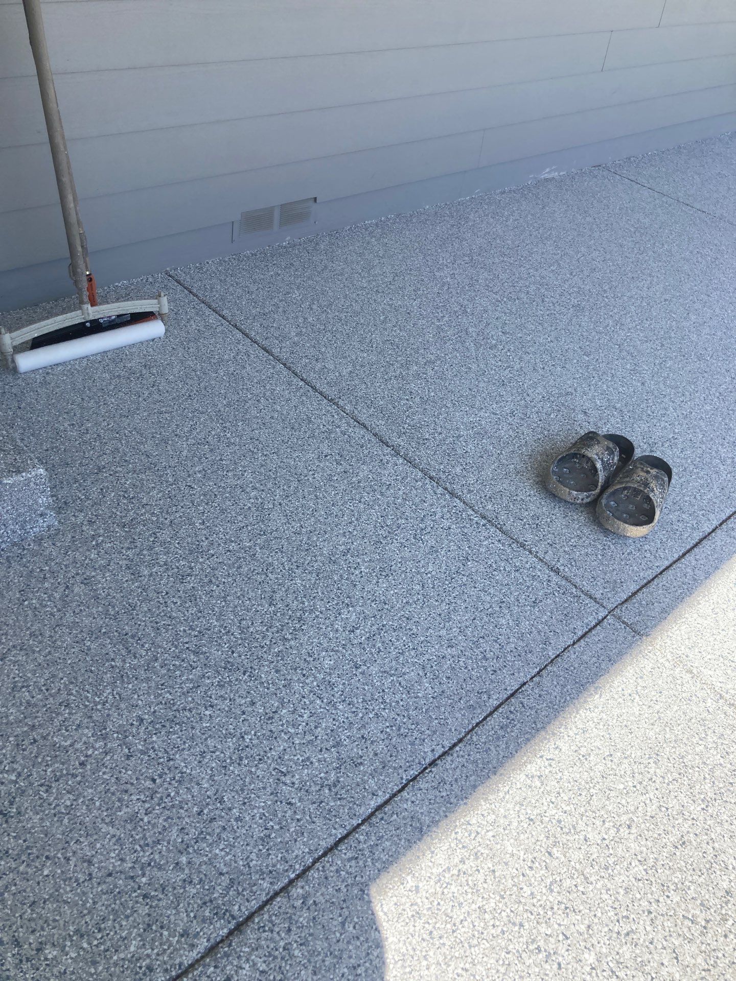 Patio Transformation using 1/8 Tidal Wave by Croc Coatings, LLC