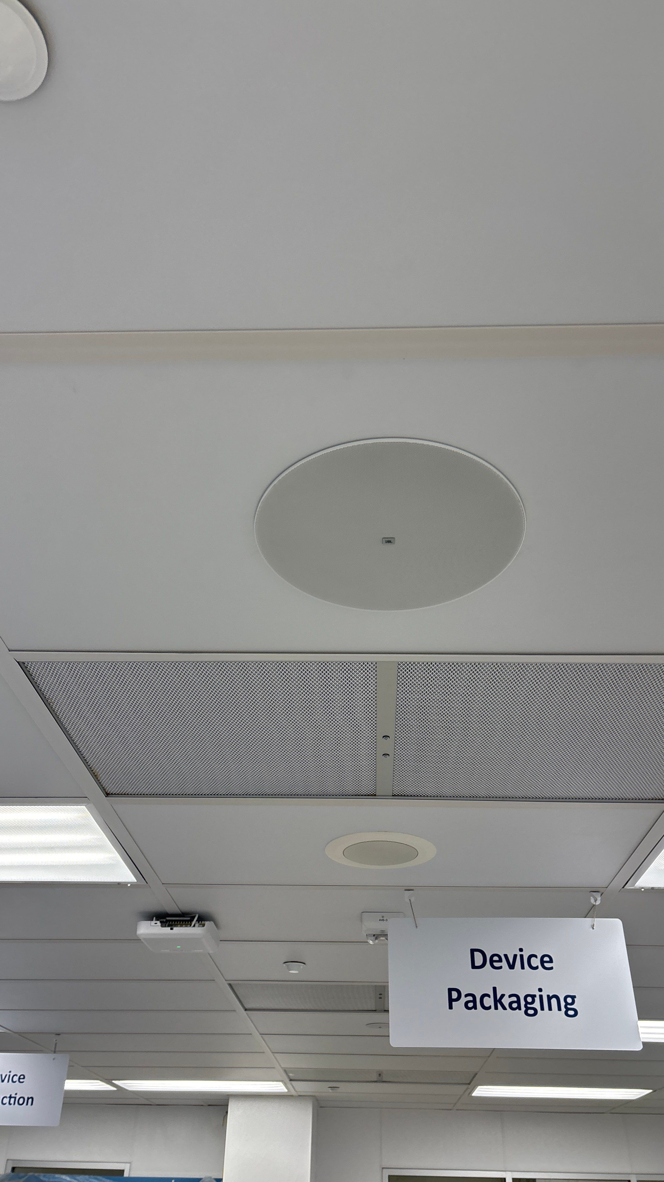 Audio install in Manufacturing facility by AVSi
