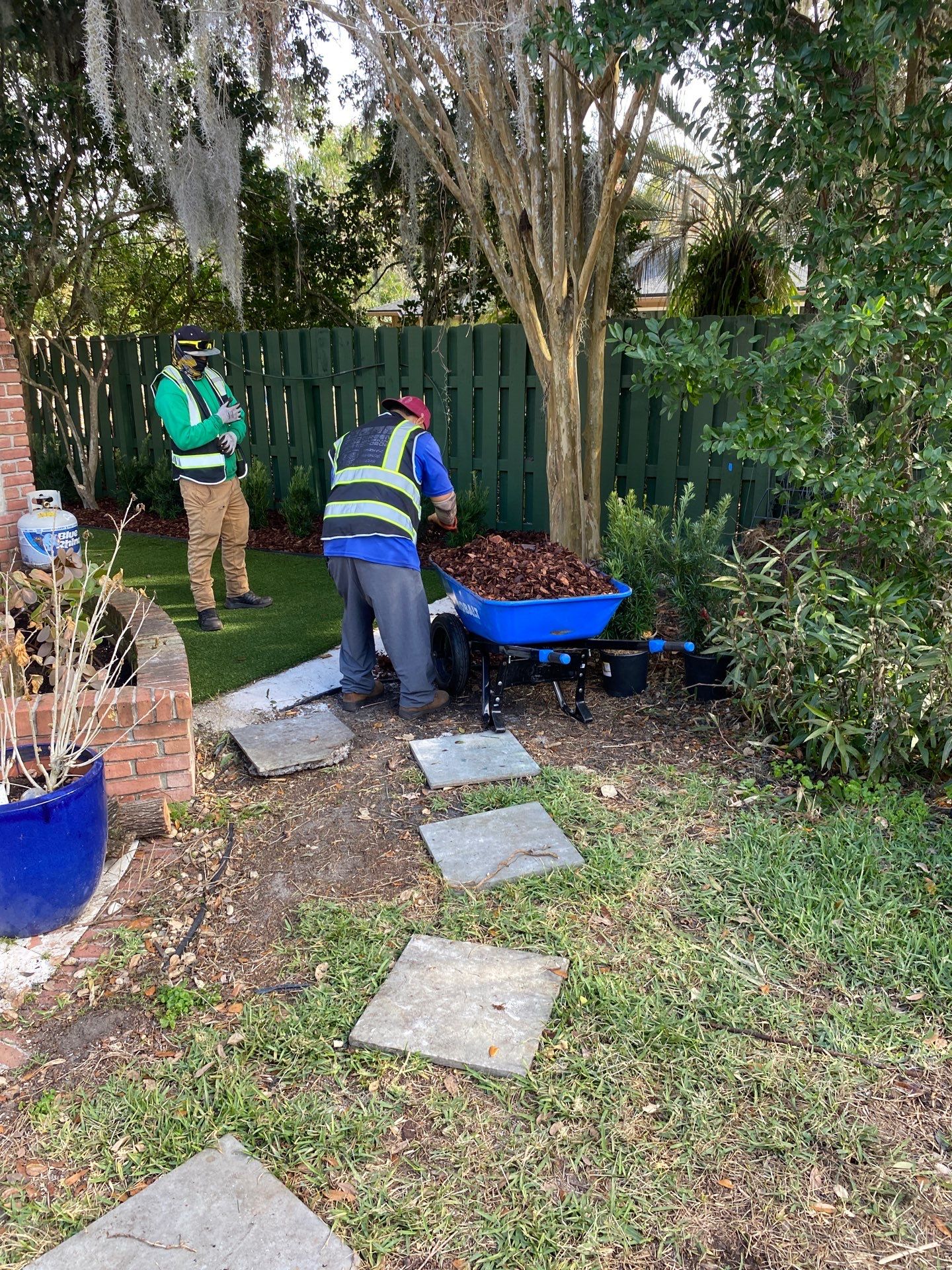 Deerwood Resident | Pine Bark Installation by ProGreen Services