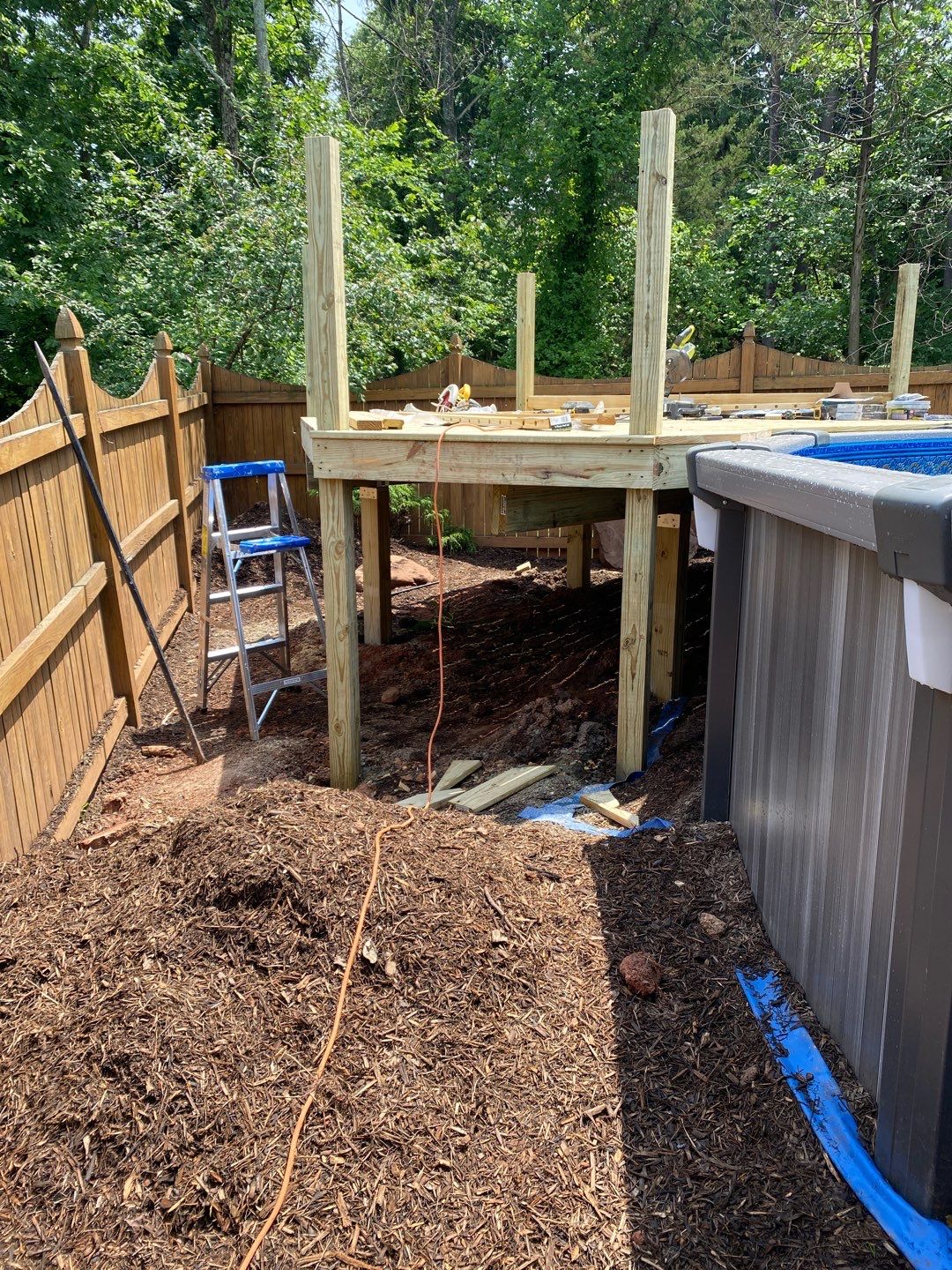 wood deck  by Jesus Master Handyman LLC 