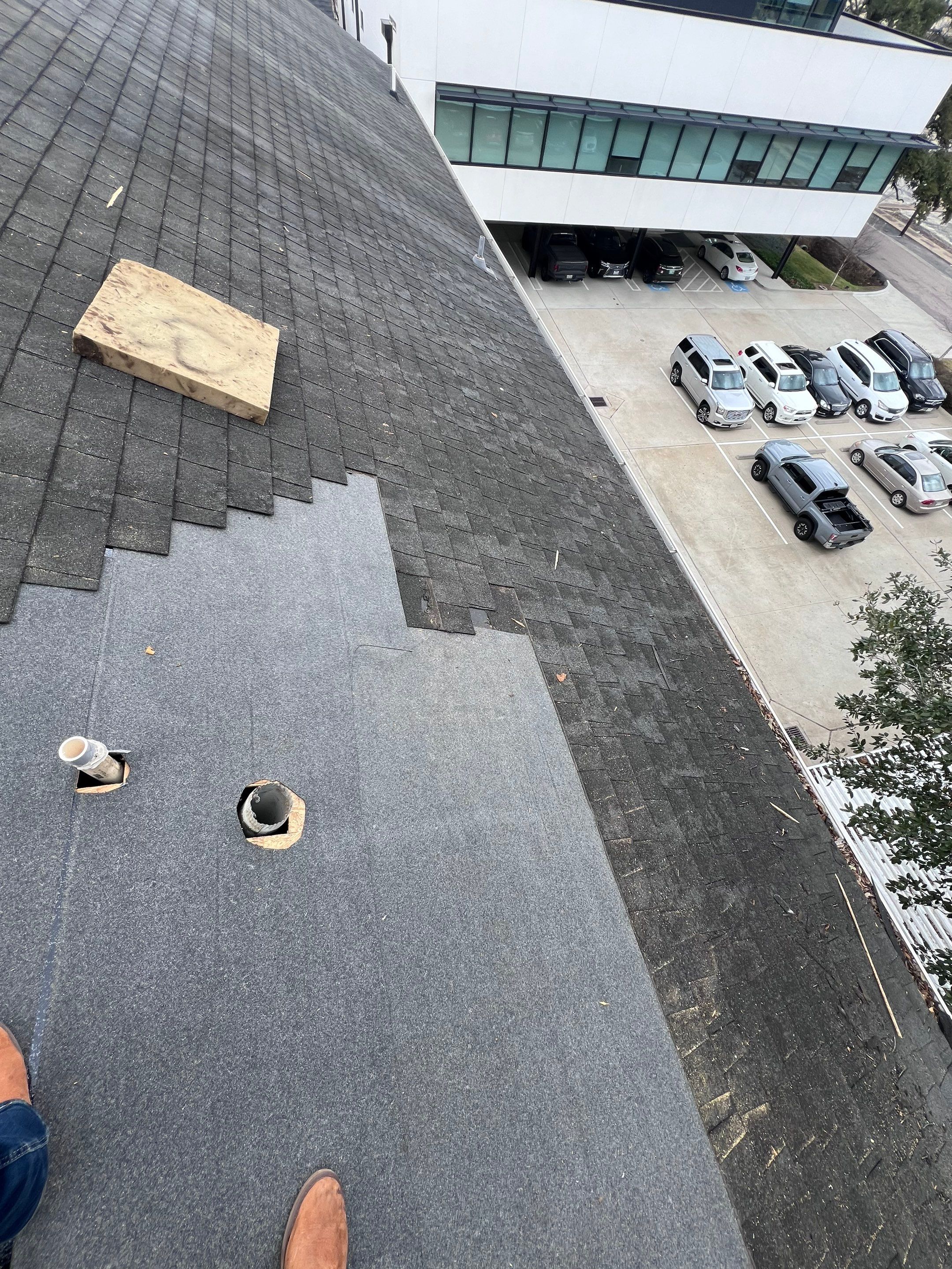Hail Damage using Owen's Corning Duration (Lifetime) Shingles by Roof Repair Company