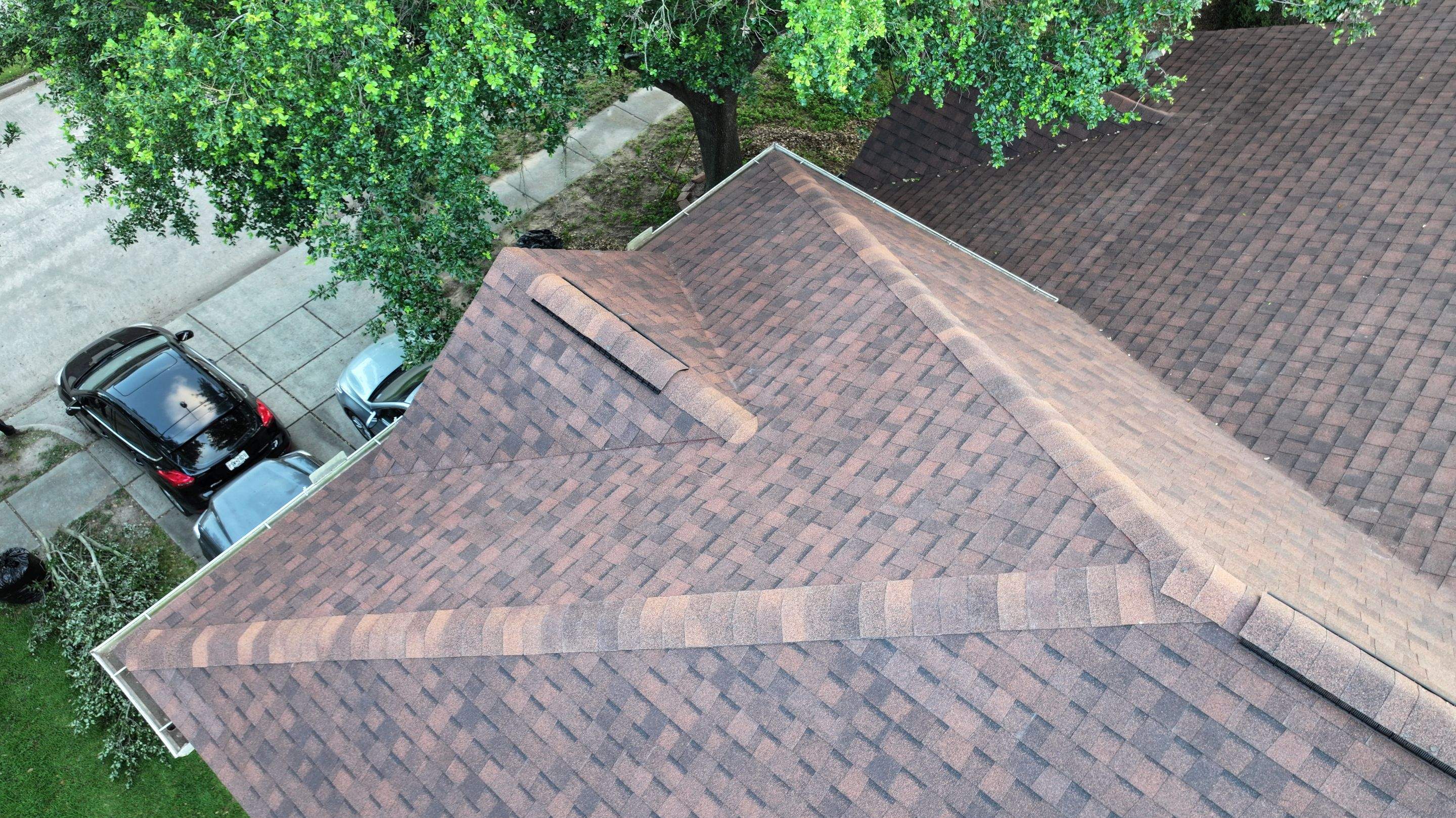 Autumn Brown Shingle Roof Replacement — Houston, TX by PL Roofing & SB Roofing, LLC.