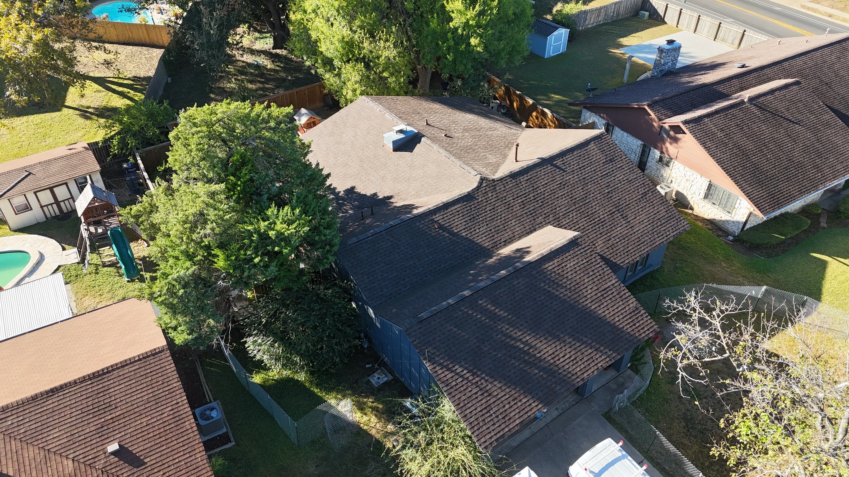 Residential Roof Replacement using TAMKO - Titan - Rustic Slate by Action Exteriors Austin