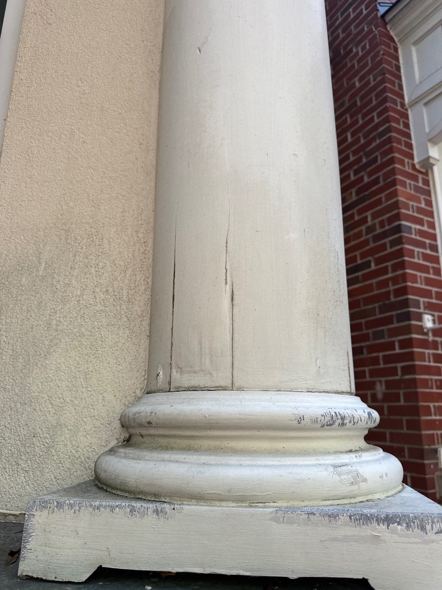 Architectural Column Restoration and Exterior Painting in Oxford by PGP Surface Solutions, LLC