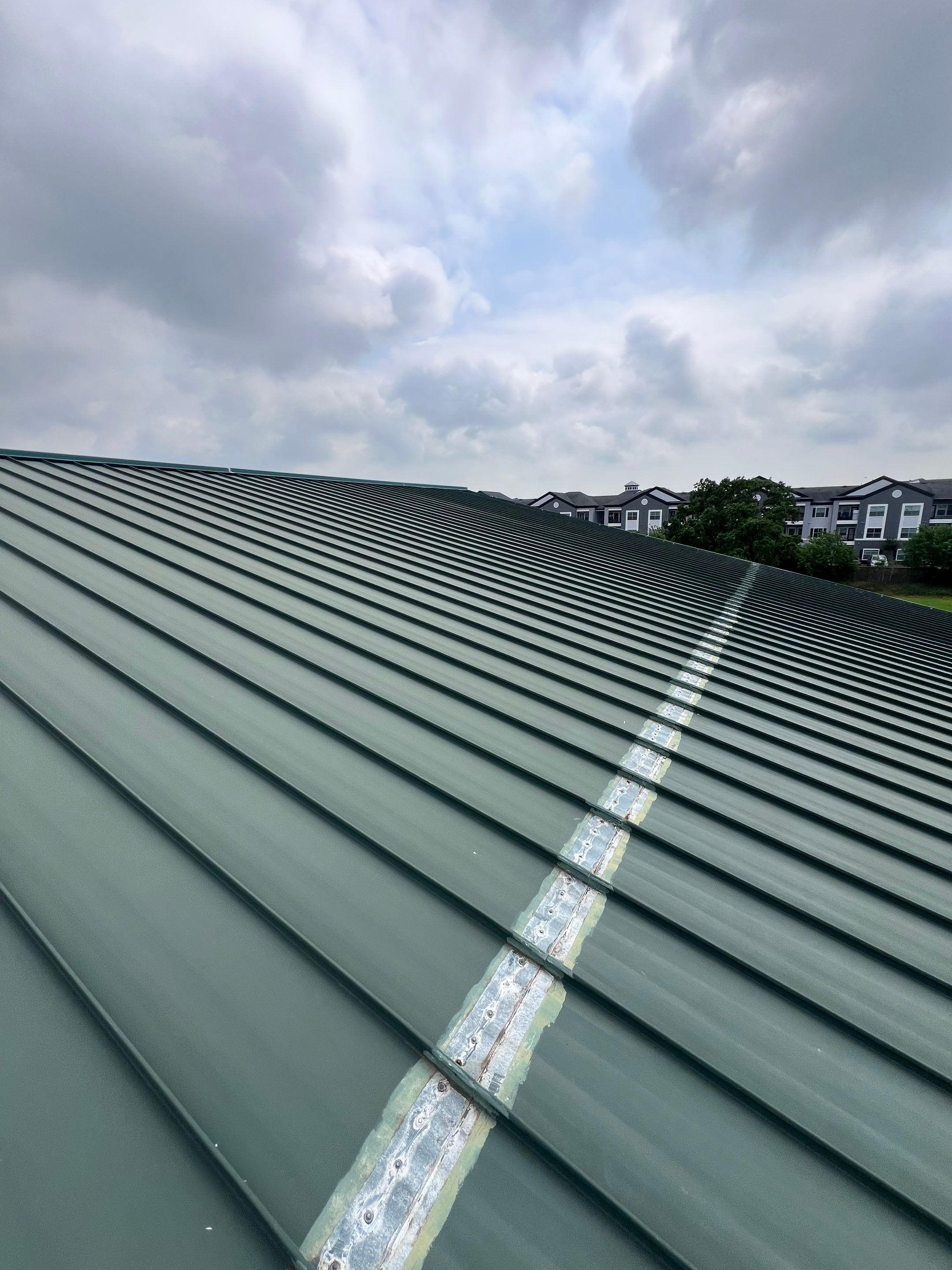 Hail Damage using Metal by Roof Repair Company