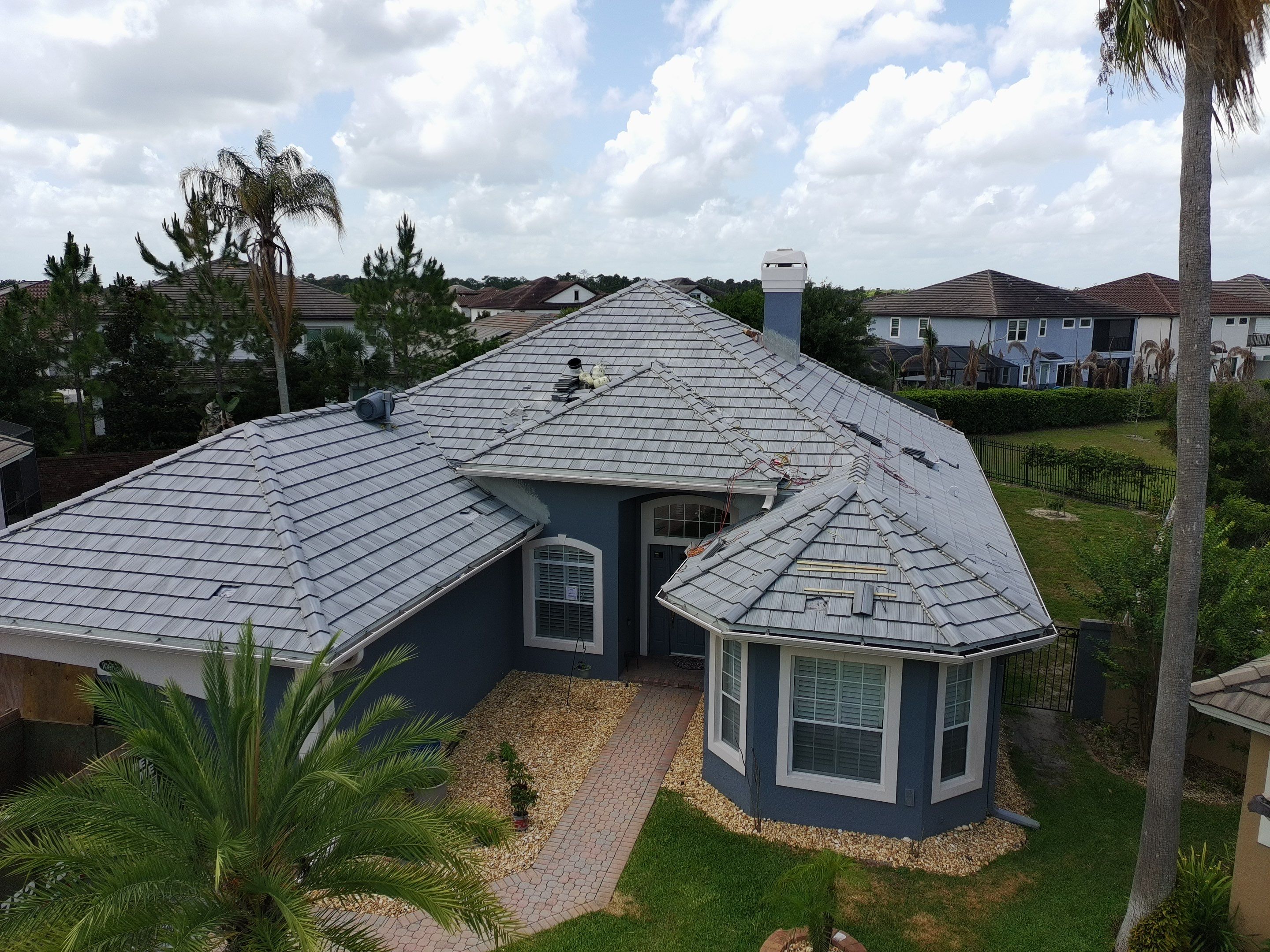 Concrete Tile Roof Replacement Using Polystick TU Plus in Orlando by Fortified Roofing Solutions Corp.