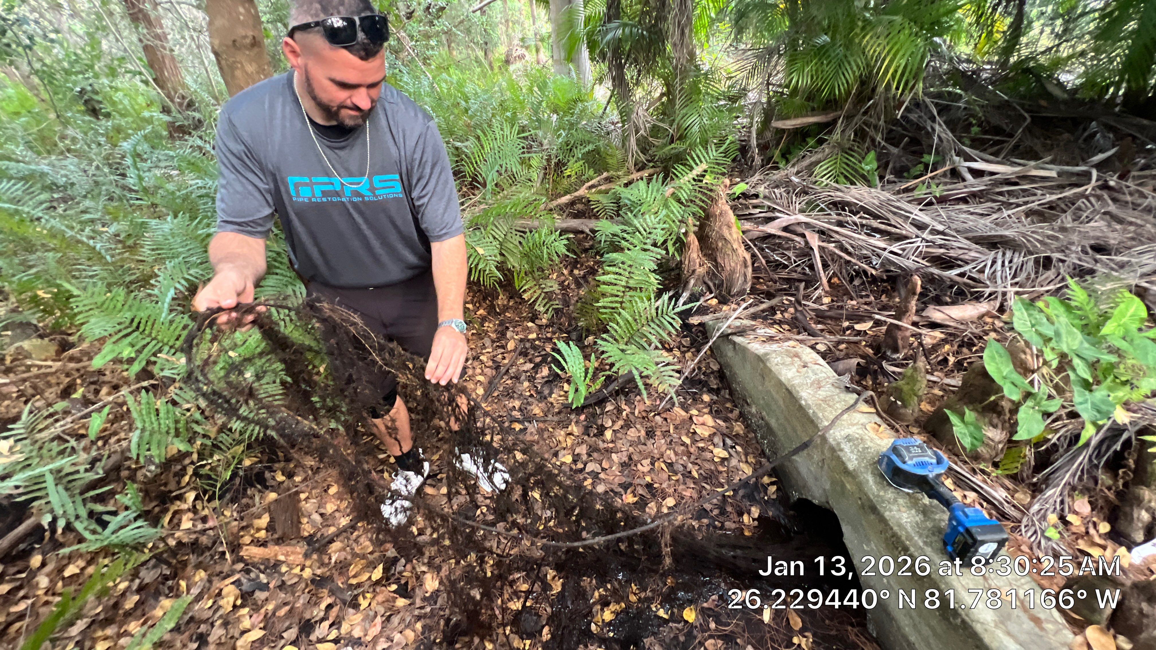 Naples Community Root Intrusion Investigation with P.R.S. by Don Mar, Inc. Storm Water Solutions
