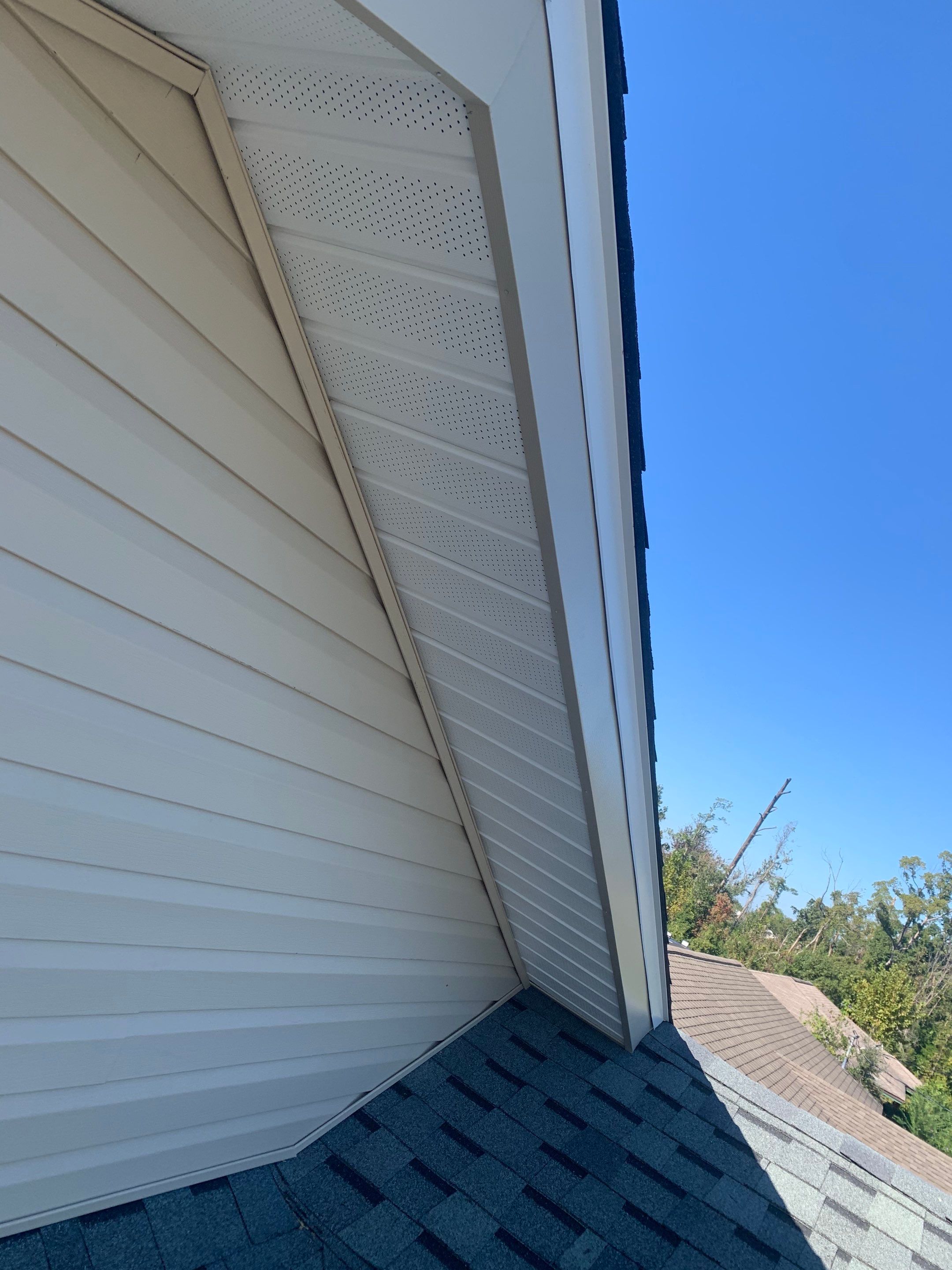Soffit and Fascia Replacement and Gutter Installation using K-Style Gutters by Gutter Professors