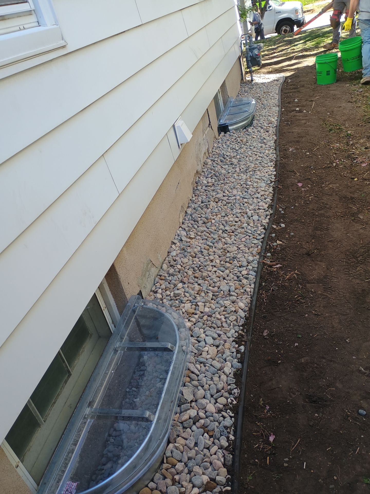 French Drain Installation for Michael by Waterproofing Northeast