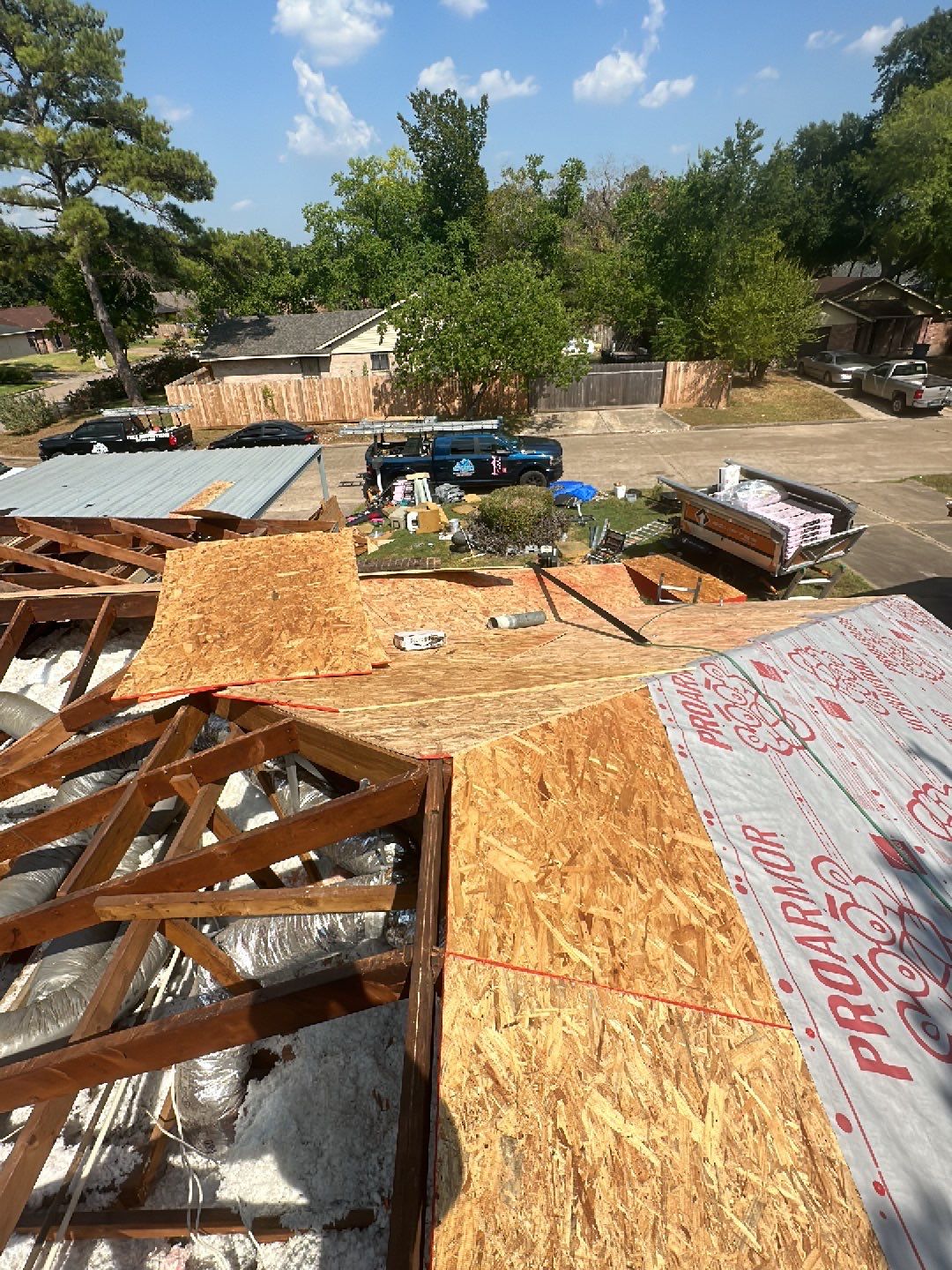 Residential Roofing Installation using Owen's Corning Duration (Lifetime) Shingles by Roof Repair Company