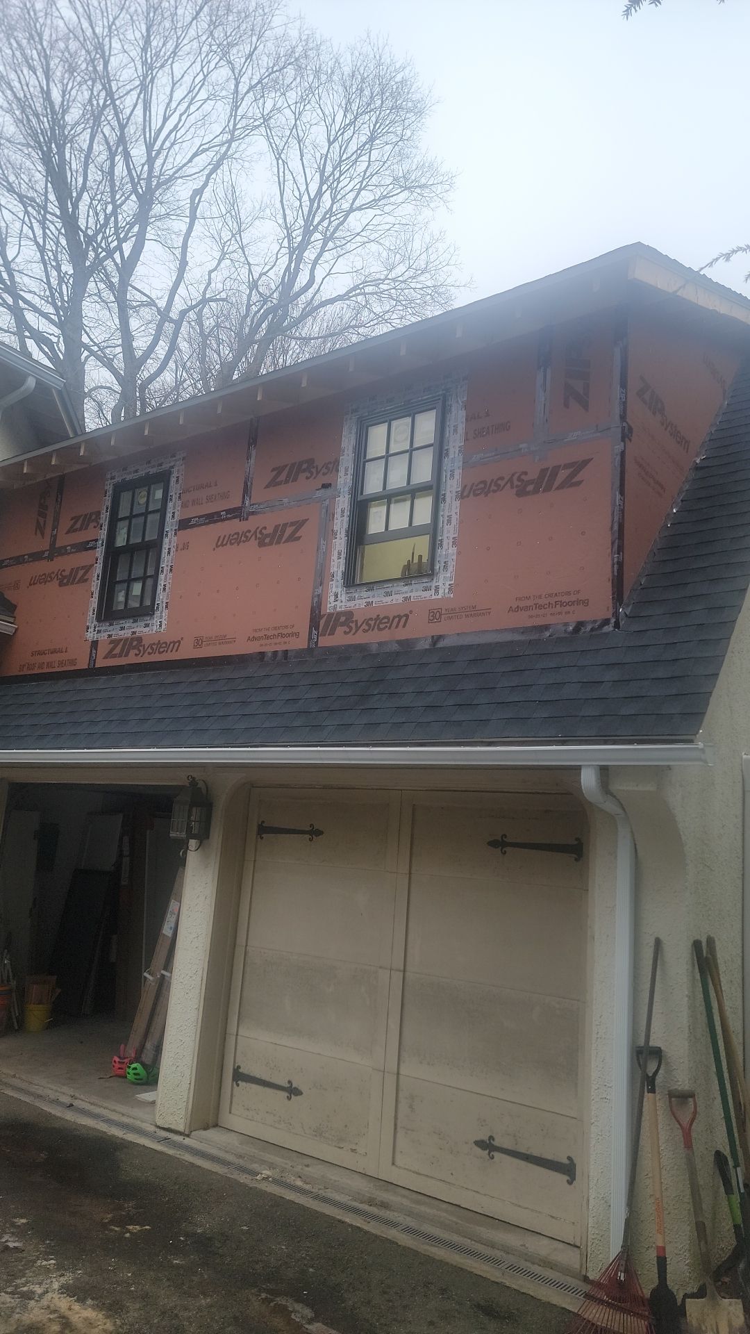 In progress: Exterior renovation in Wellesley MA by UBrothers Construction