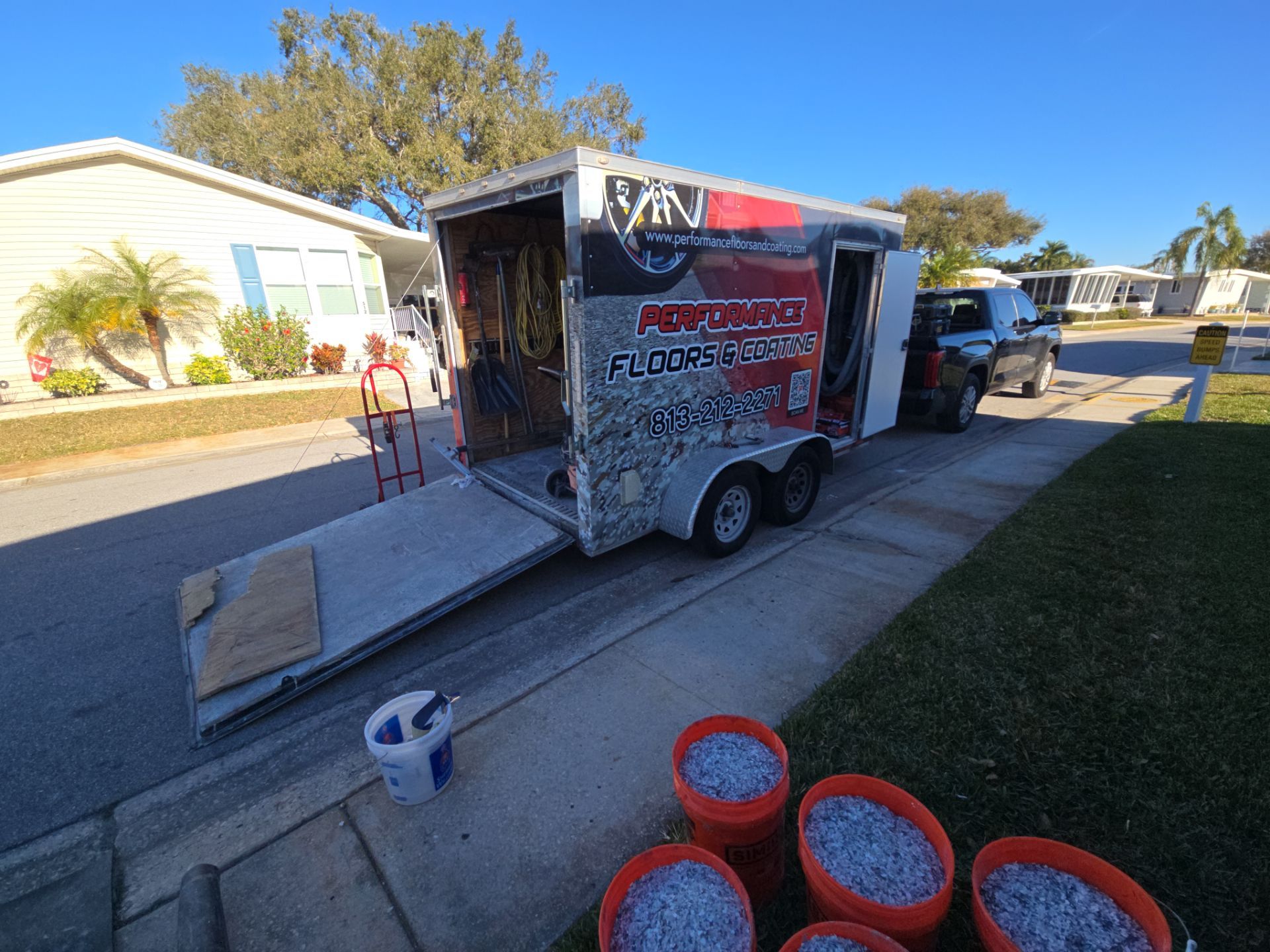 Largo, FL Driveway Concrete Coating by Performance Floors & Coating
