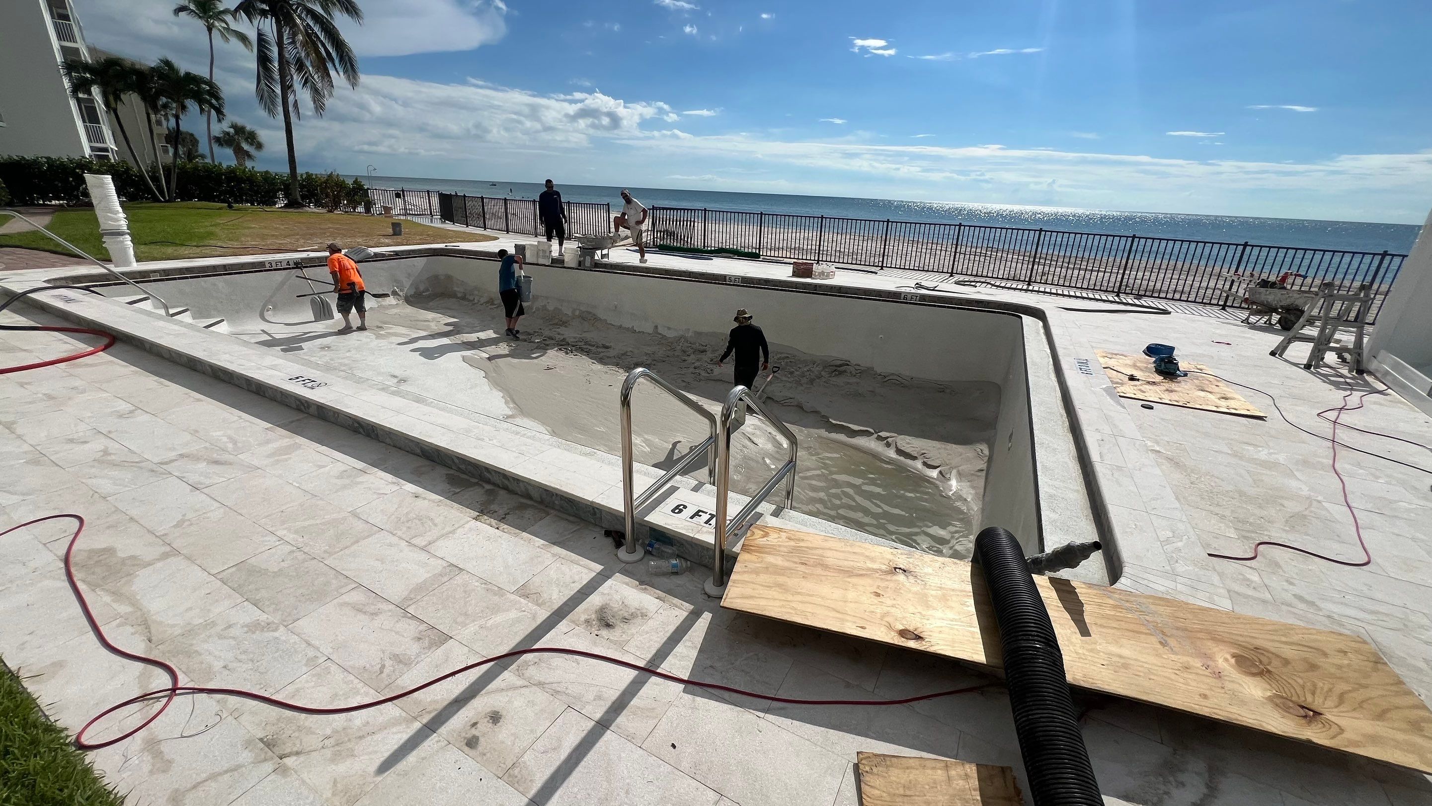 Naples Condo Pool Cleanout by APS Power & Water