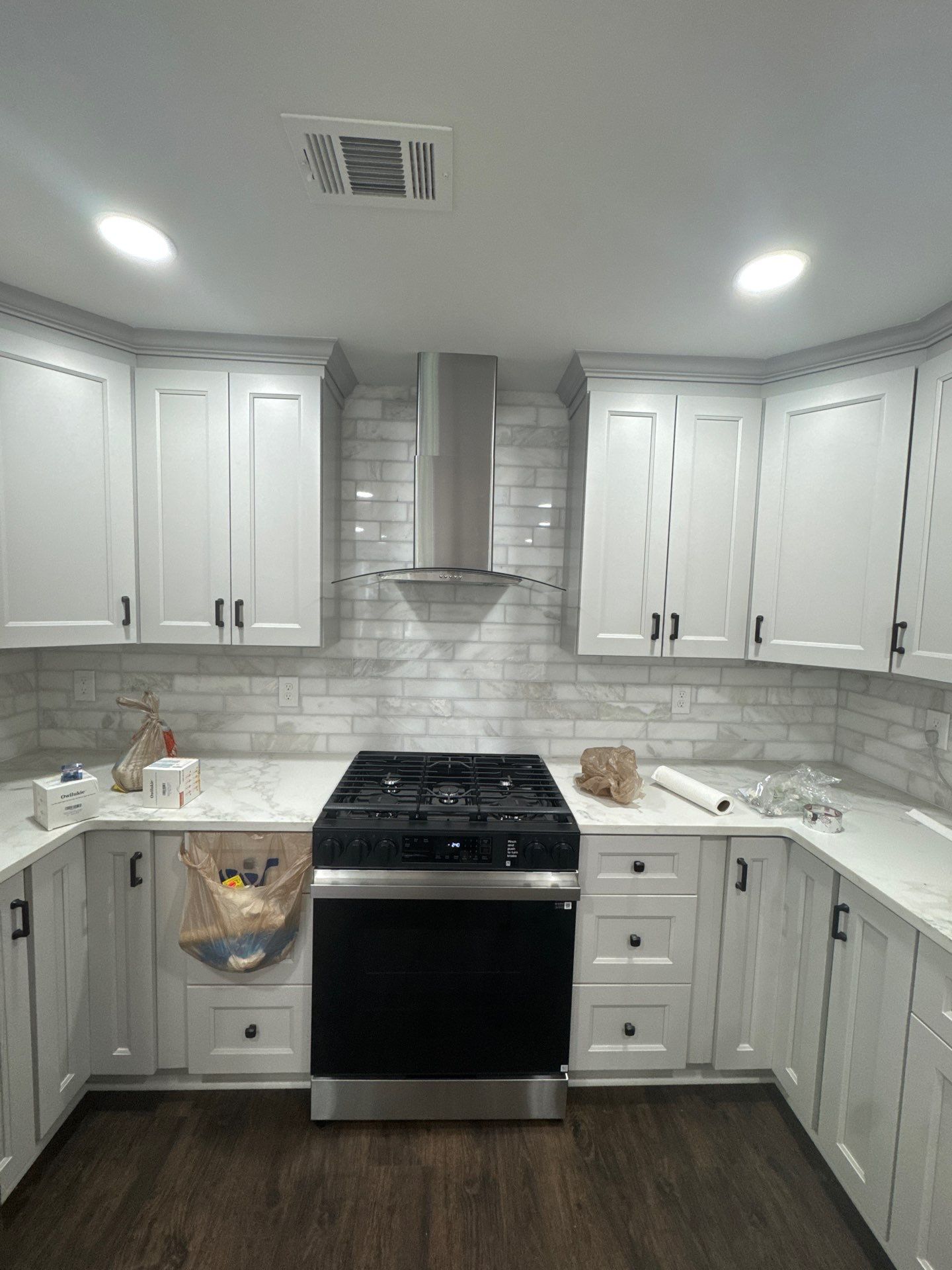 Full Basement Remodel in Powder Springs Featuring Custom Kitchenette by Swift Home Renovations