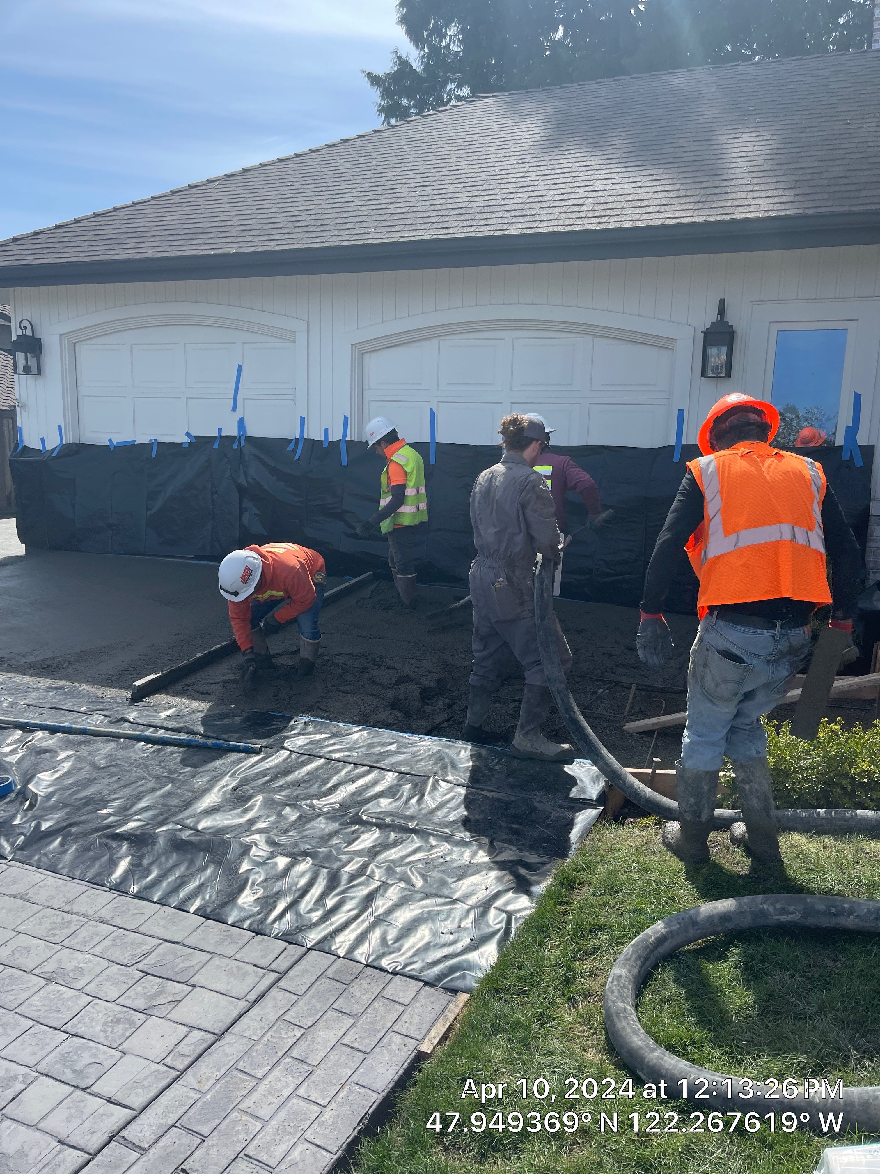 John | Stamped Concrete Driveway Makeover by Jireh Asphalt & Concrete Inc 