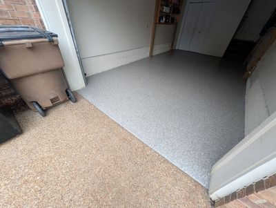 Garage Floor Coating using Creekbed