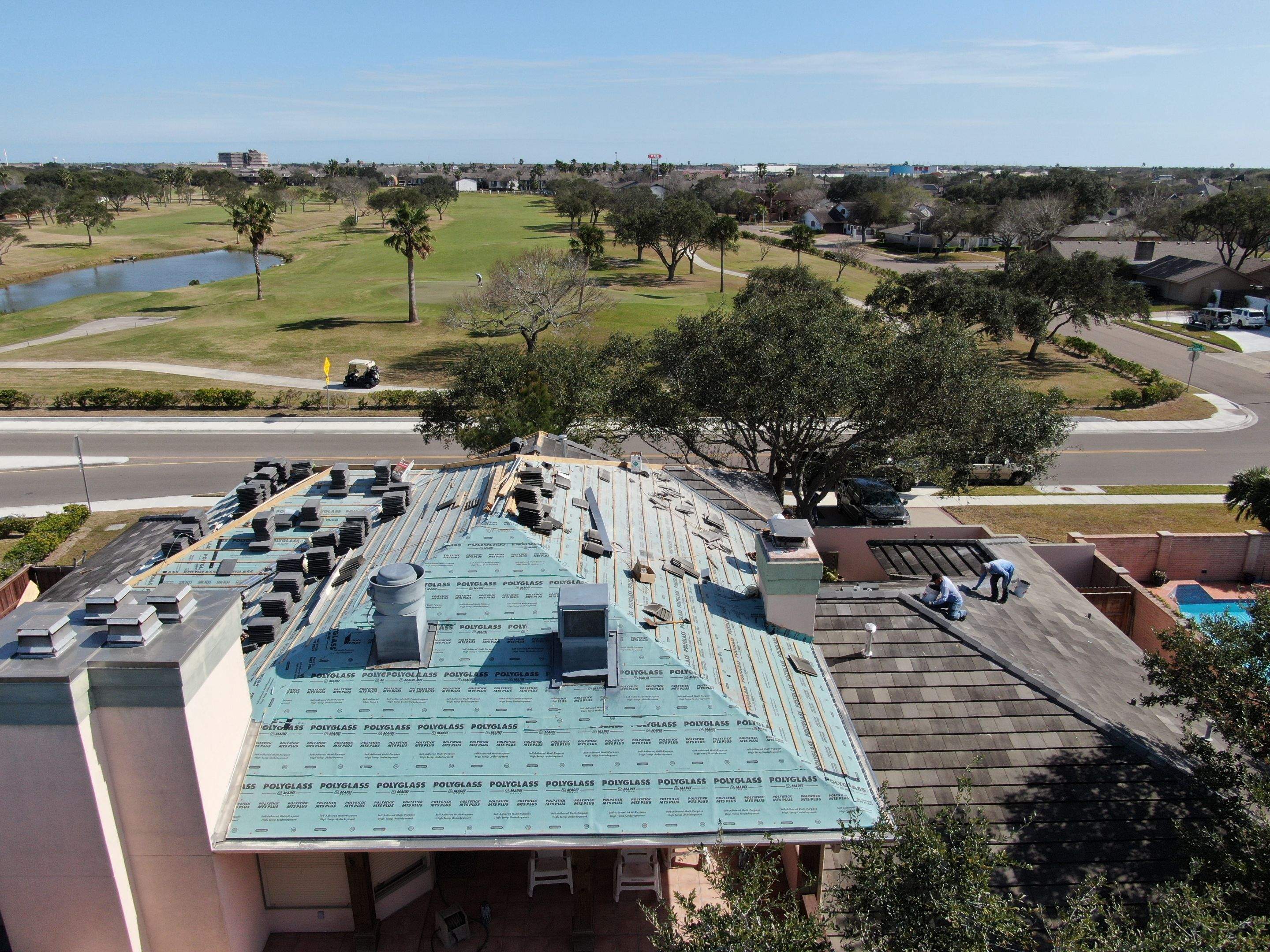Golf Course Mansion on the Green, in the Heart Of Corpus Christi by Bayfront Roofing and Construction