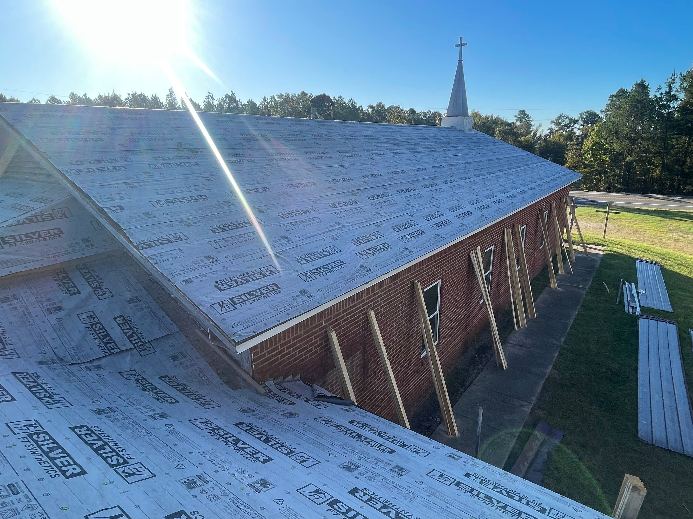 Residential Metal Roof Replacement using Reed's Metals: 26 GA. Colored Residential Metal Panels (Barn Red) by Hostetler Roofing