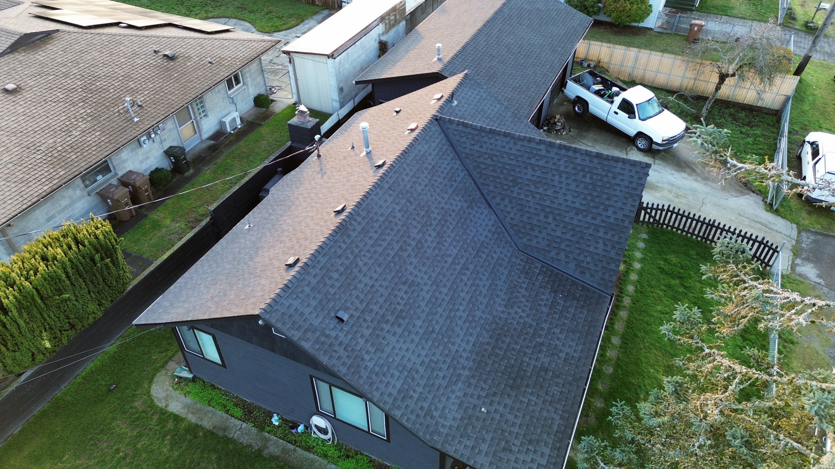 GAF Timberline NS, Charcoal, House and Garage Roof Replacement  by Proline Roofing & Restoration LLC