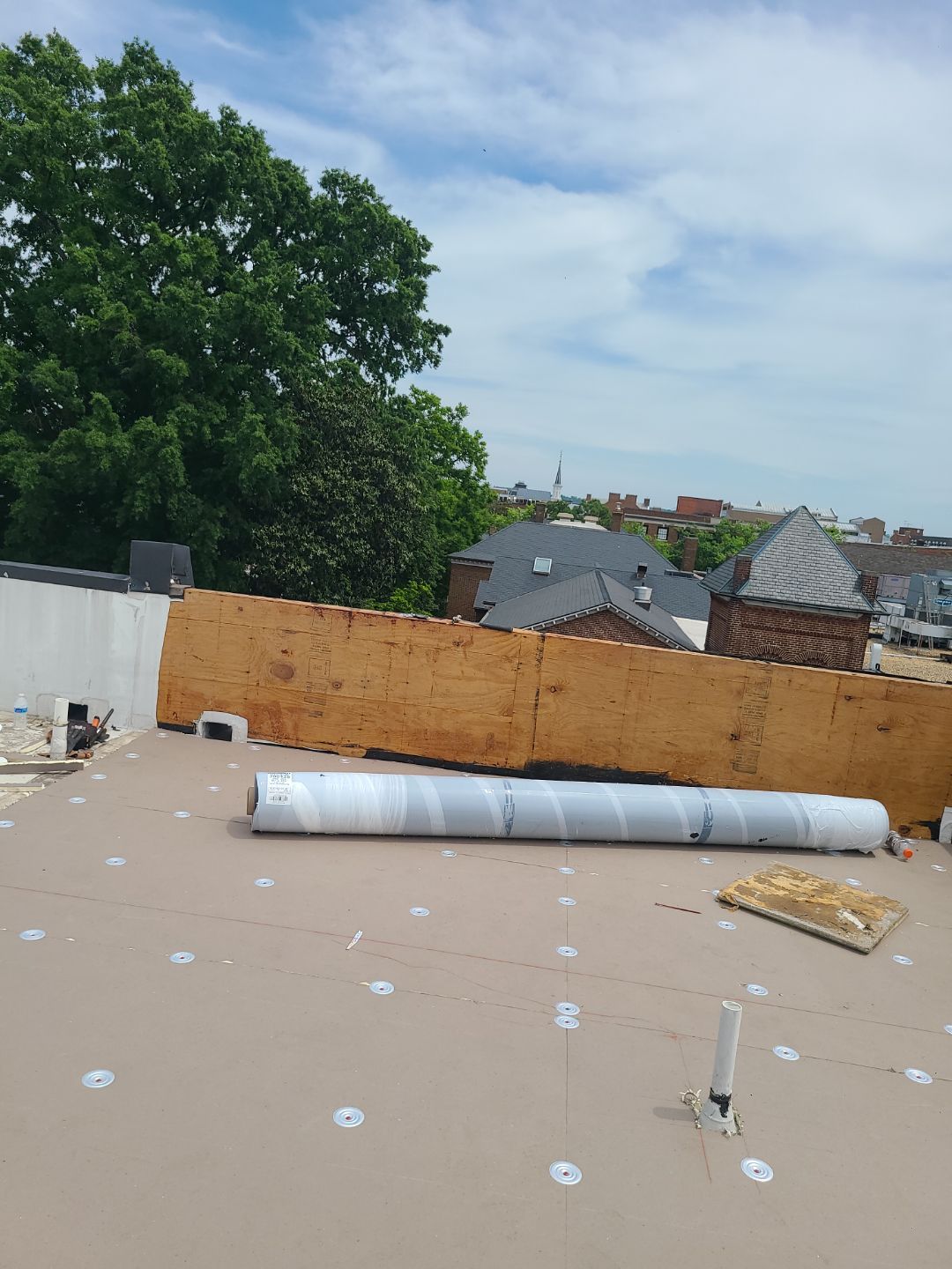 Alexandria: Carlisle Syntec TPO Flat Roof Installation by RM Banning, Inc.