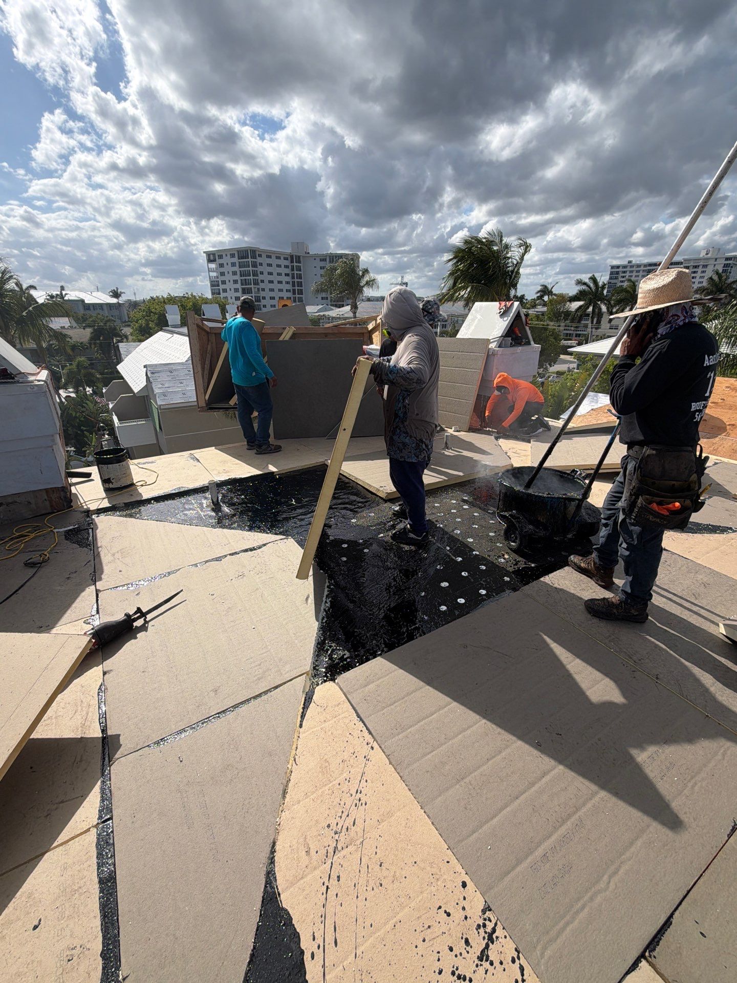 Delray Beach Tile Roof Replacement with Hurricane Strap Reinforcement by Aastro Roofing