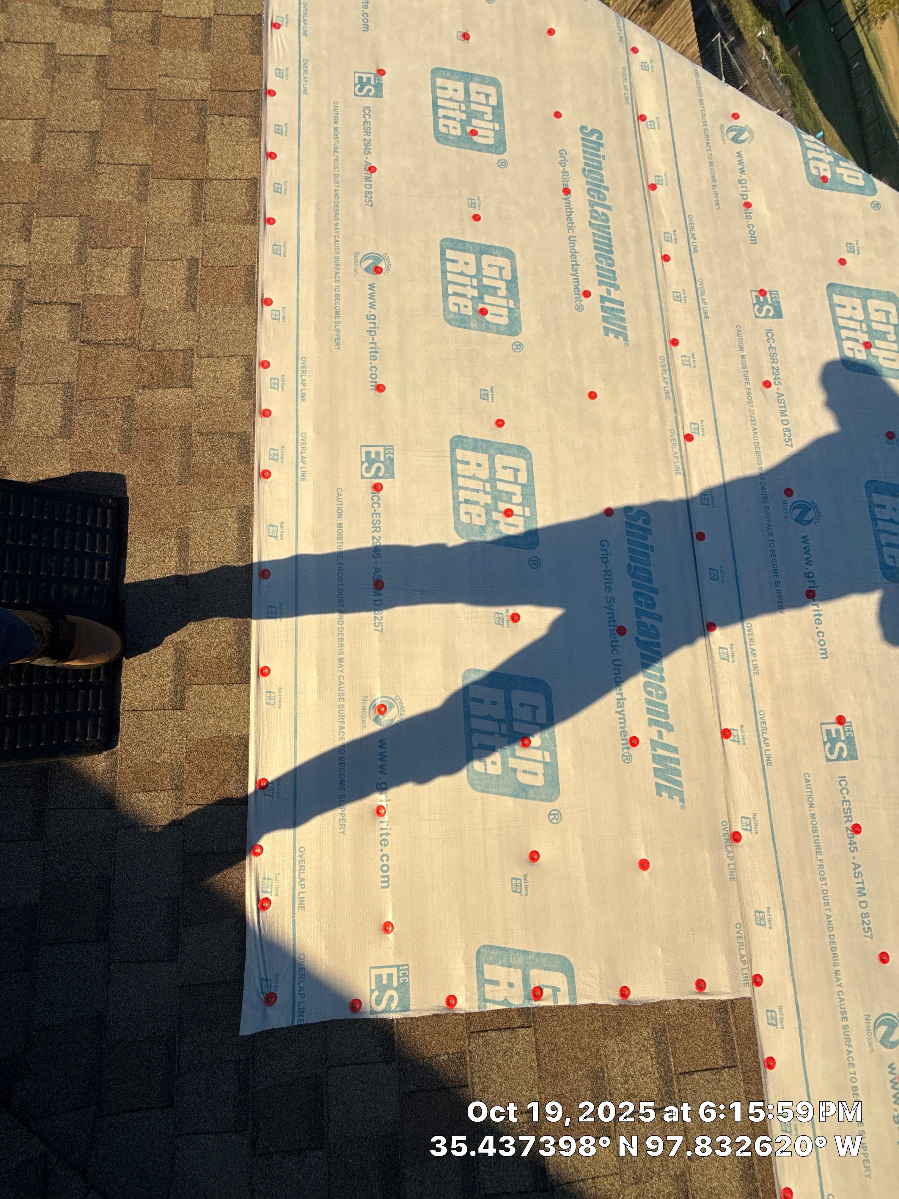 Roof repair due to shady contractor by OAK Roofing Restoration 