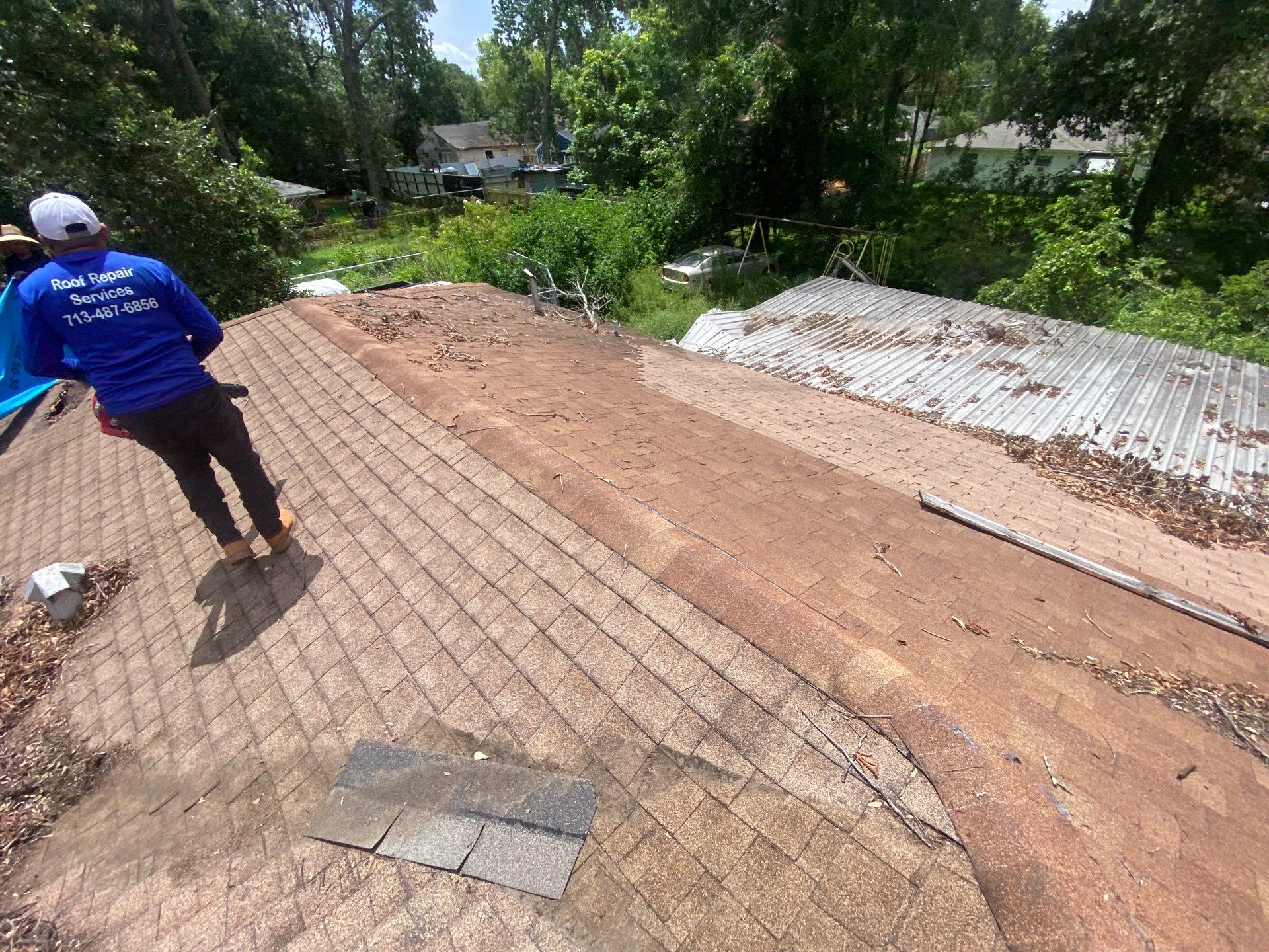 Residential Roofing Repair using tile by Roof Repair Company