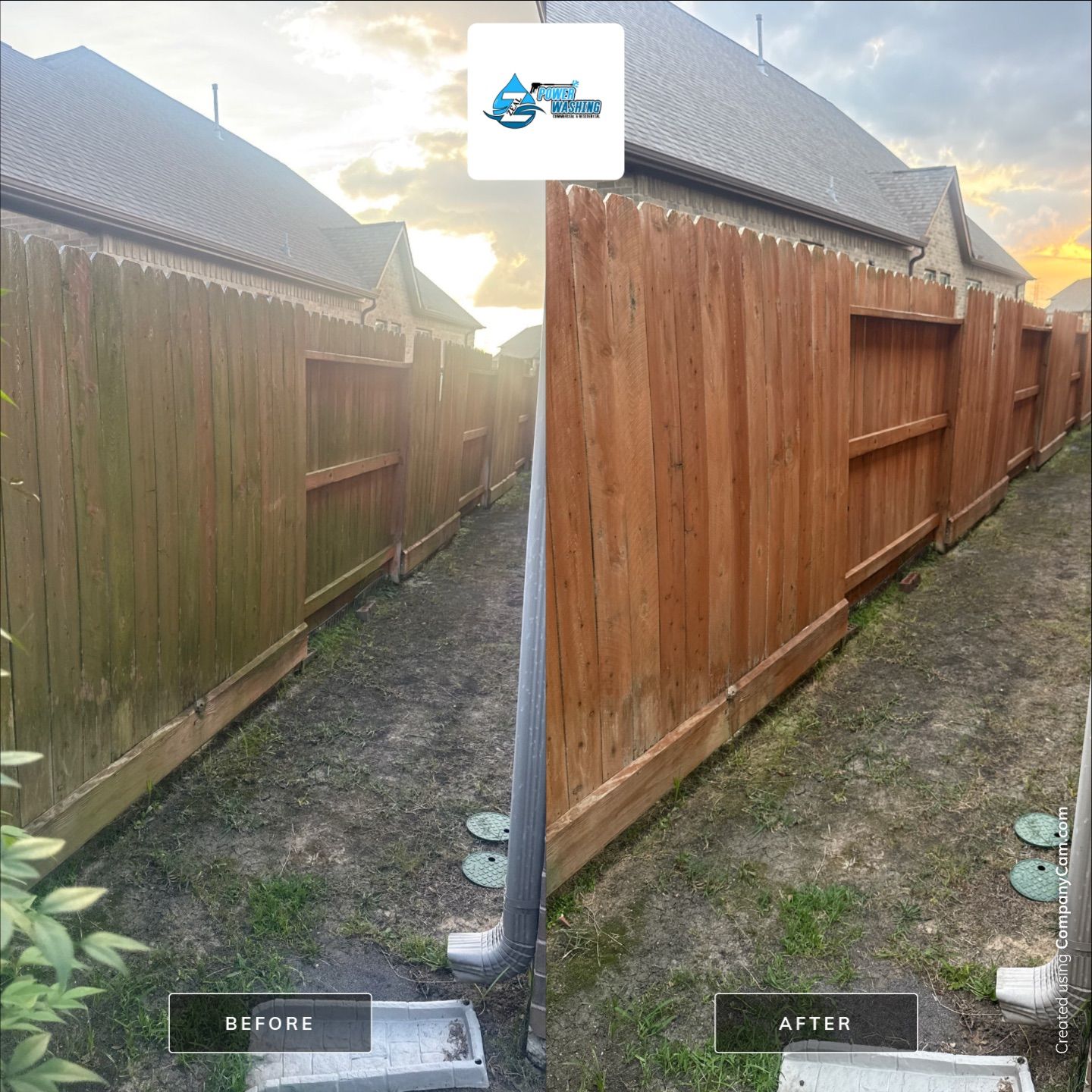 Wood Privacy Fence Cleaning and Restoration in Richmond by Zeal Power Washing