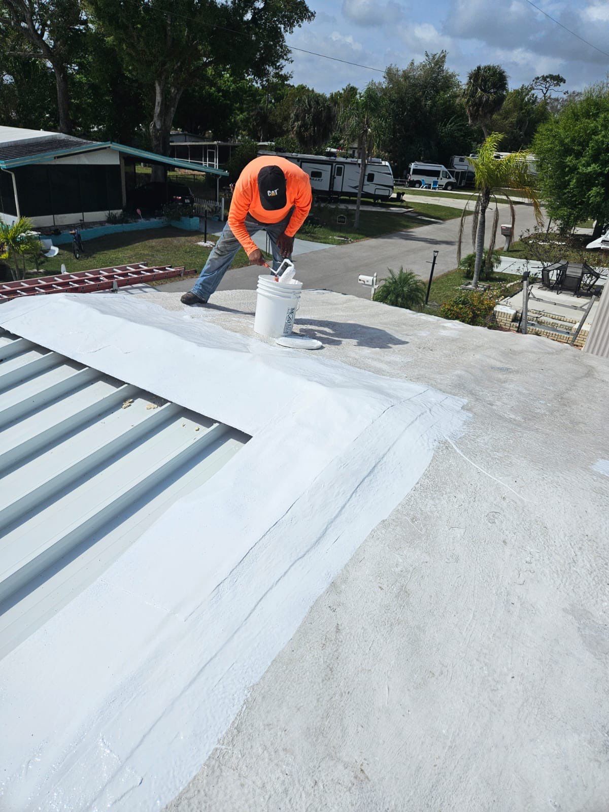 Residential Roofing Repair using ISO Board and TPO by Four Peaks Roofing