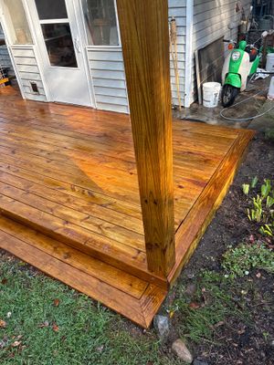Wood Deck using Wood Sealant