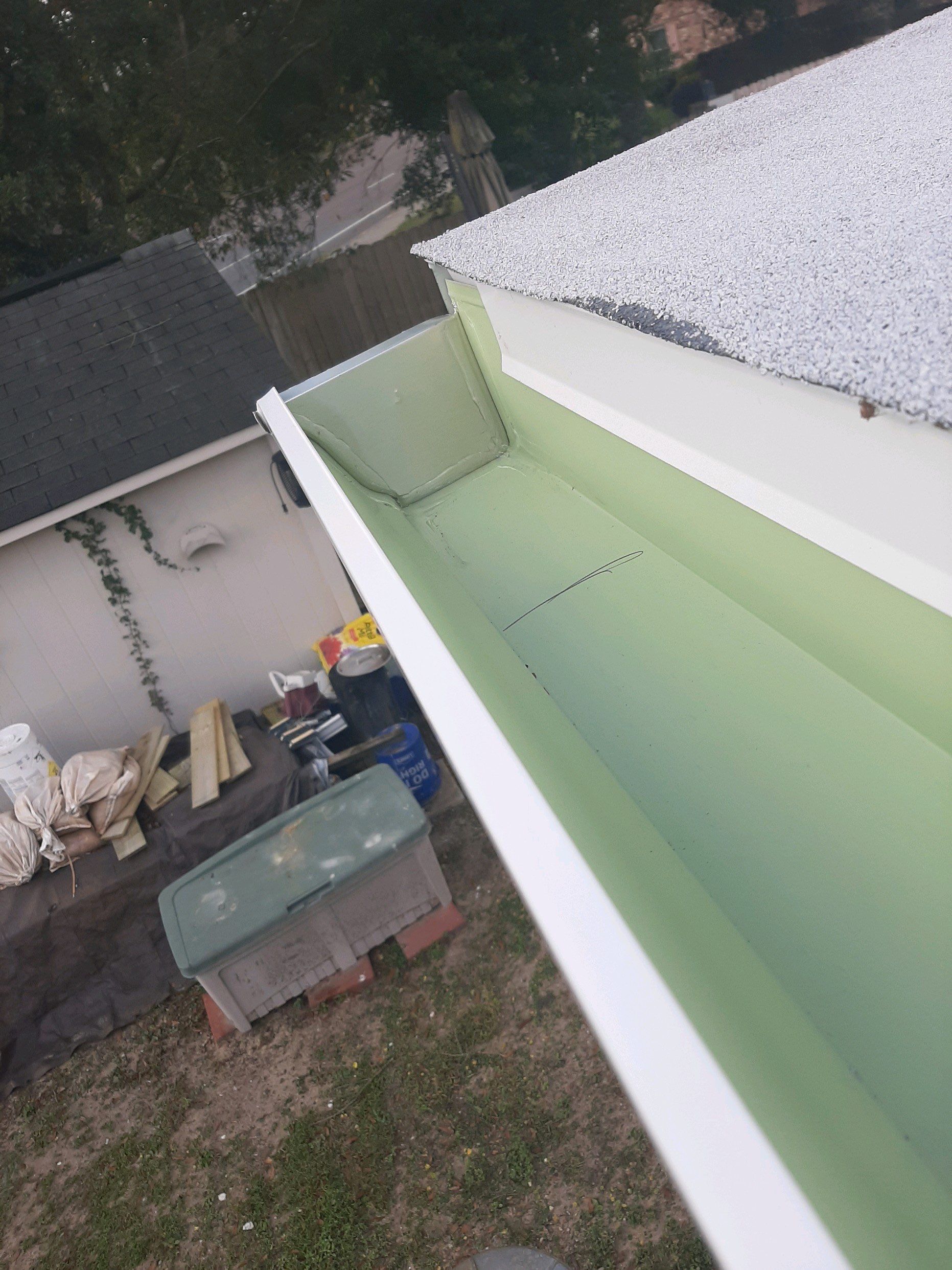 Gutter Installation using K-Style Seamless Gutters and Gutter Leaf Guards by Gutter Professors