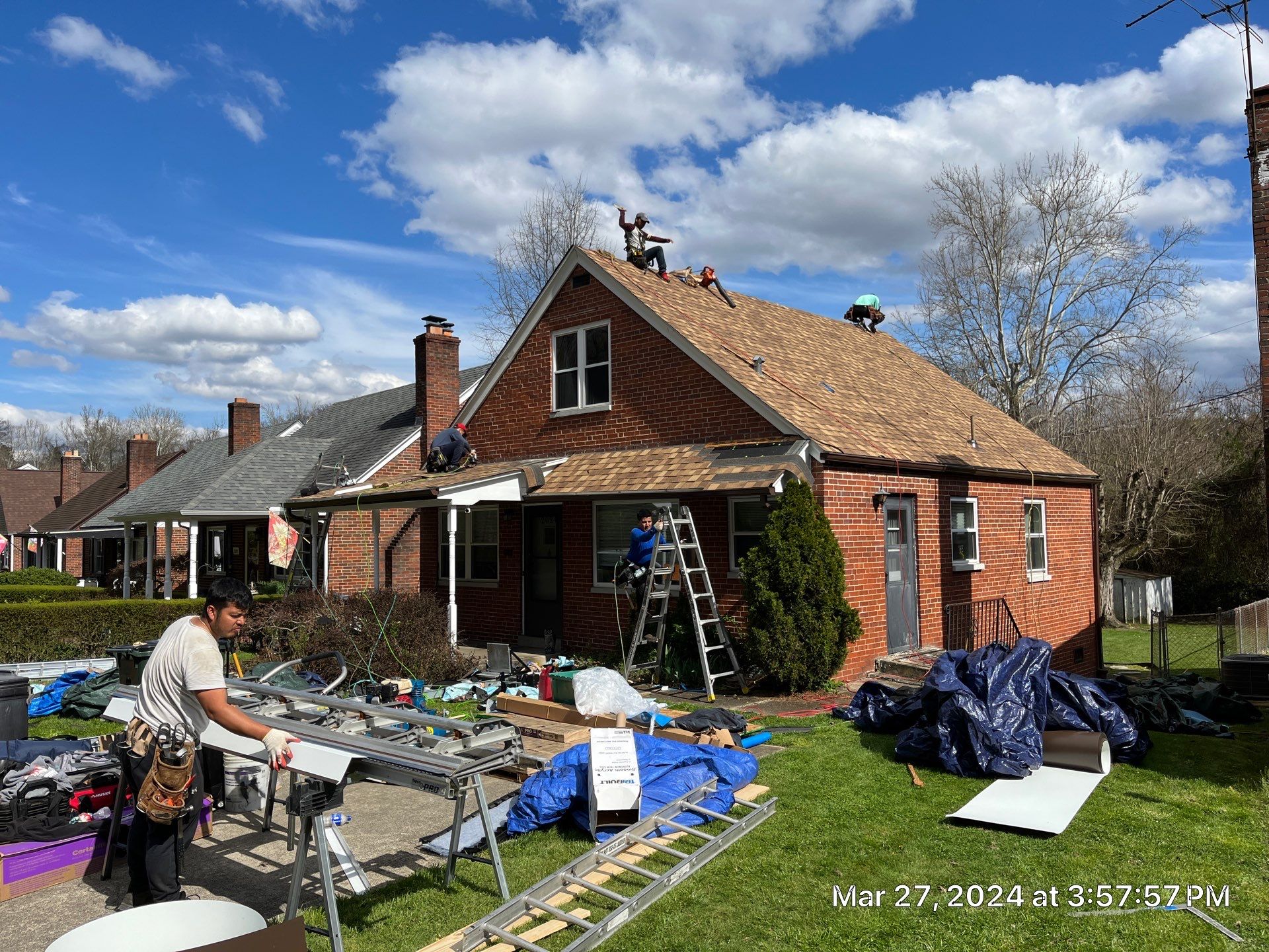 Residential Roofing Installation using Certainteed Landmark Pro Shingles by Fahey Roofing + Contracting
