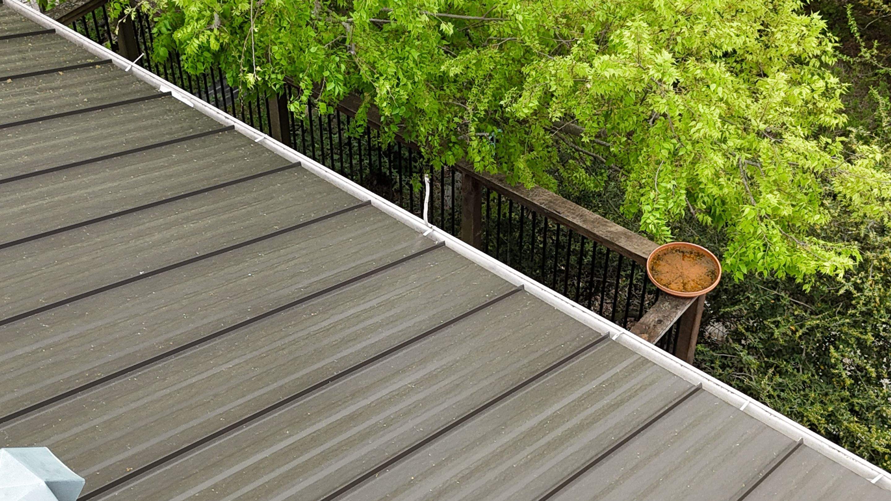 Dark Bronze - L&A Standing Seam with Striations by RoofsOnly.com