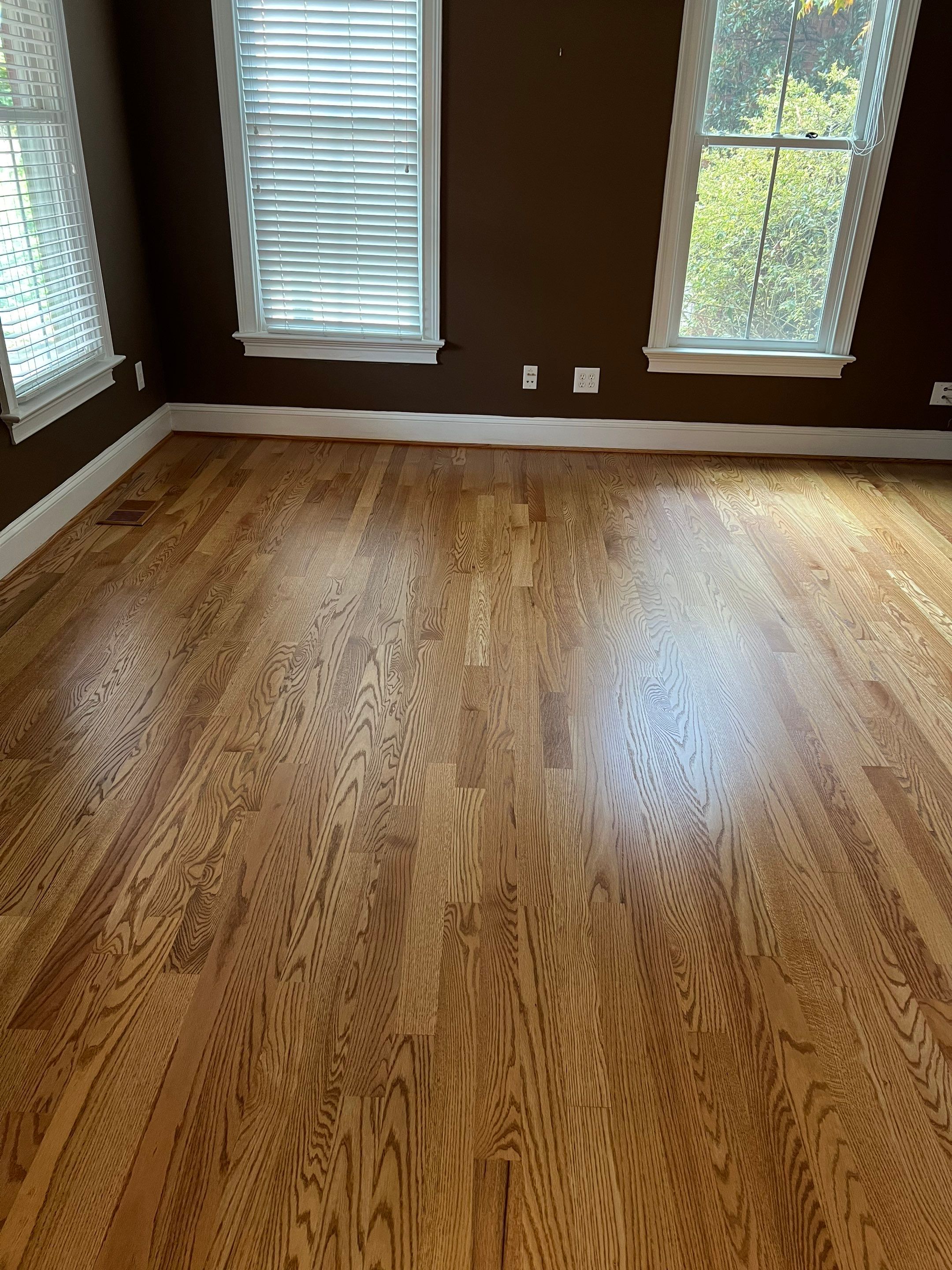 A beautiful refinishing project in The Oaks, Chapel Hill by Accent Custom Floors